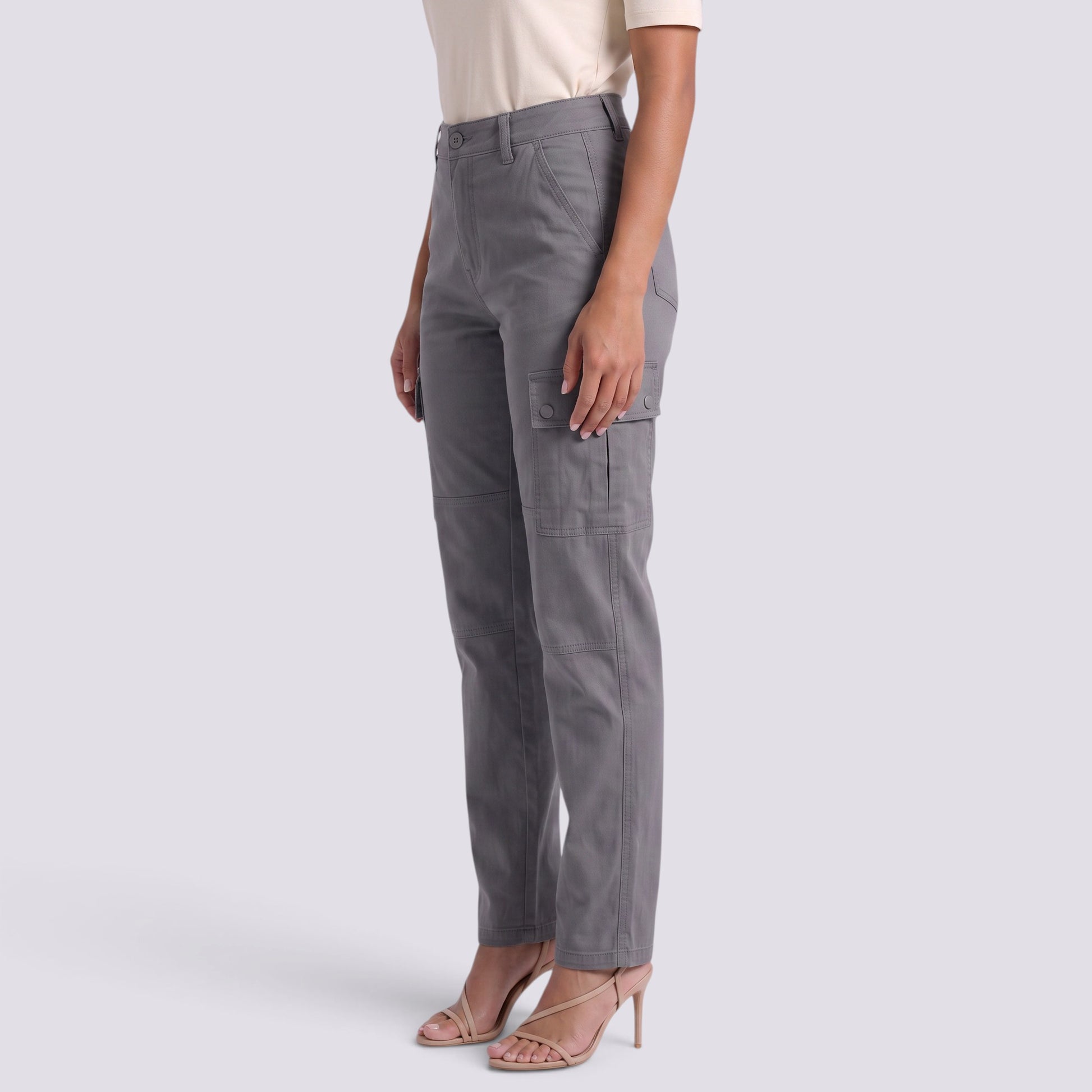 Pantalón Cargo Mujer Tiro Alto