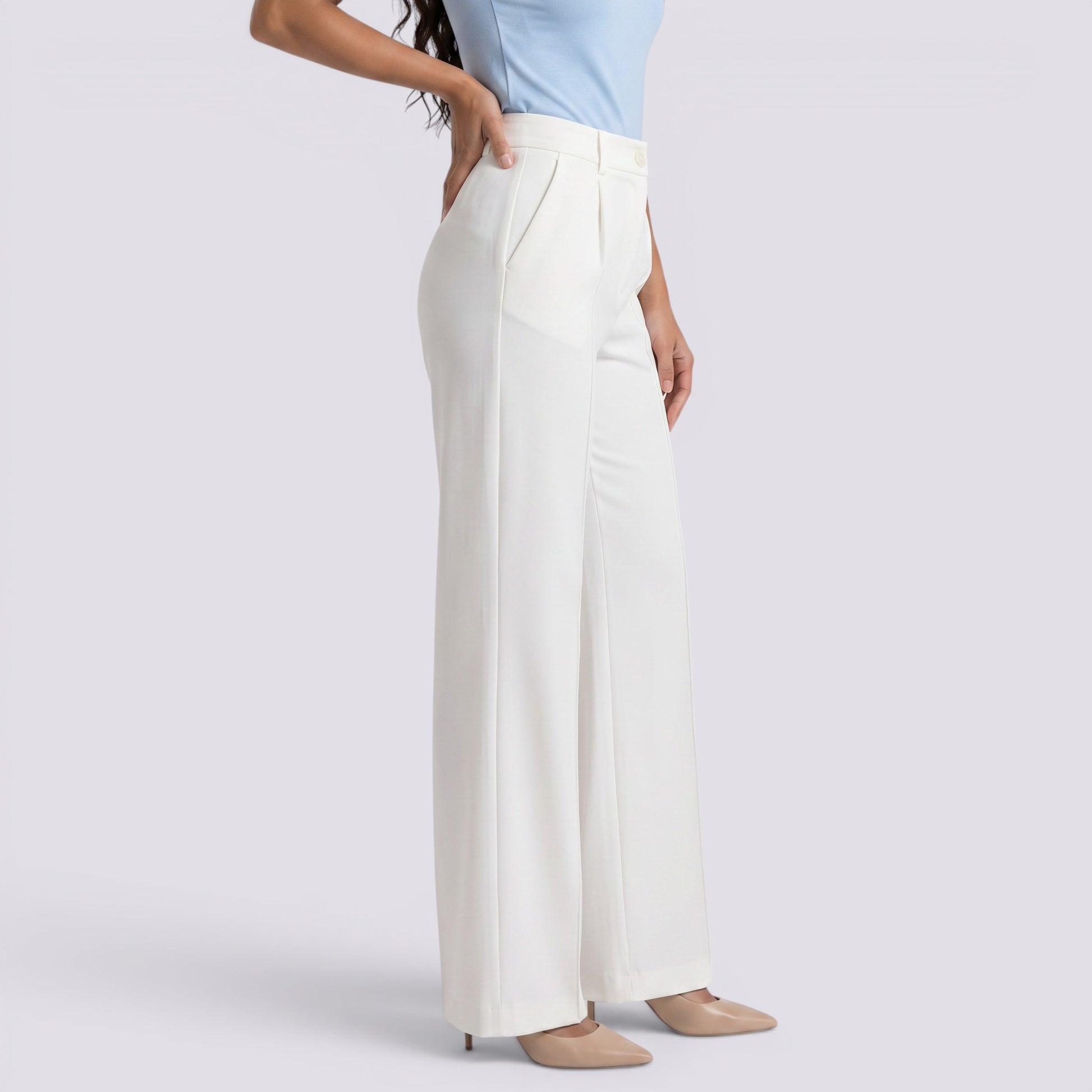 Pantalón de Vestir Mujer Tiro Alto