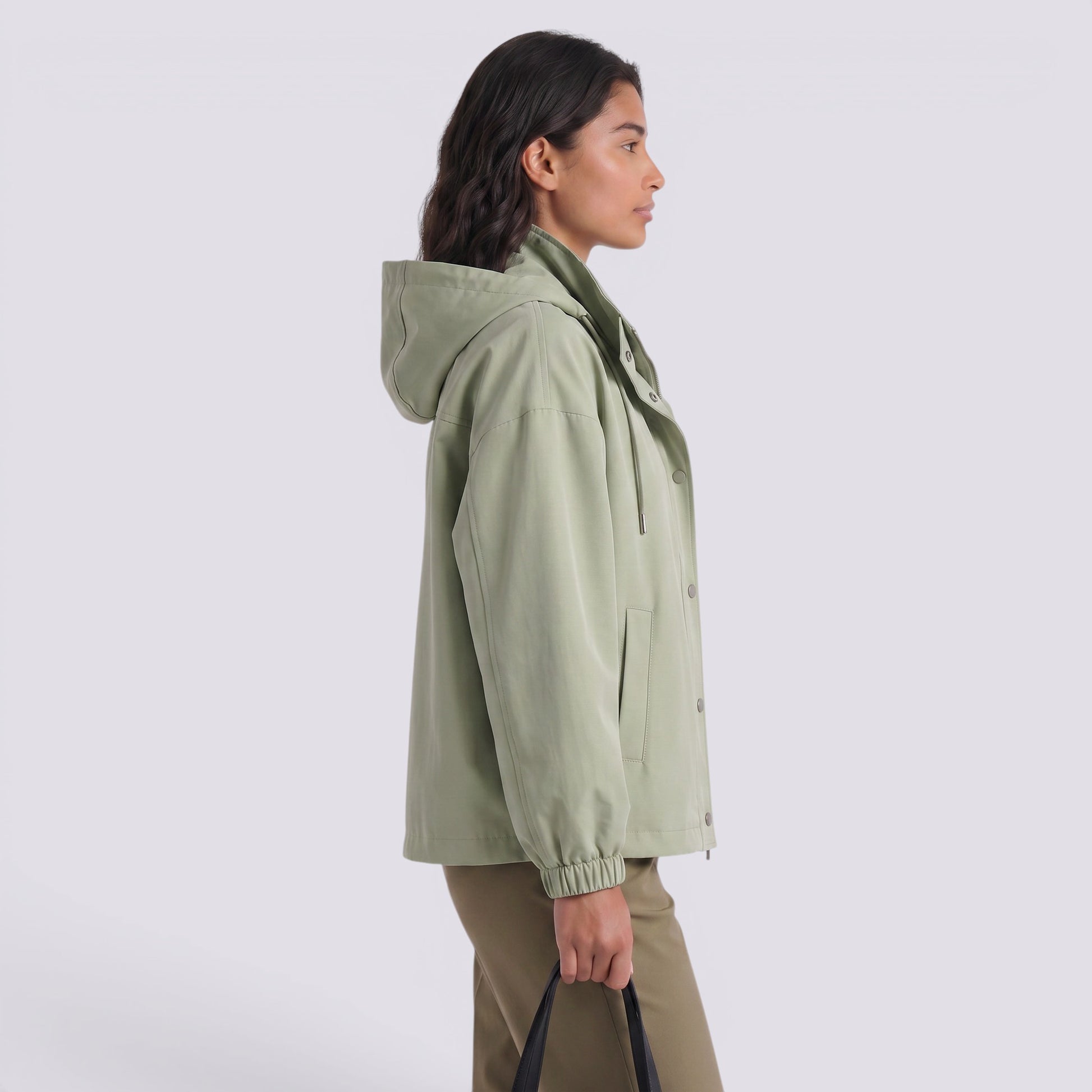 Chaqueta Abrigos Mujer Oversize con Capucha