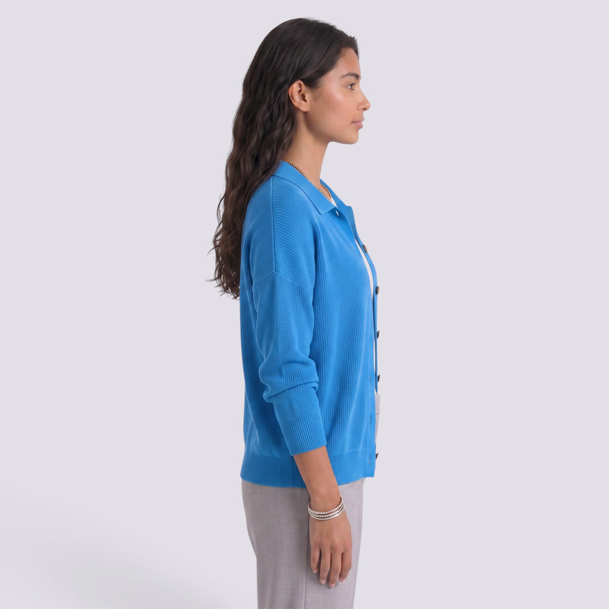 Cárdigan Mujer de Punto con Solapa