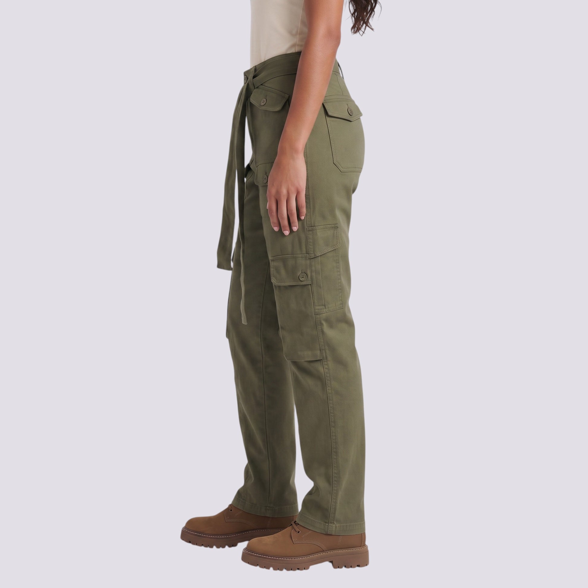 Vaqueros Cargo Mujer Efecto Lavado