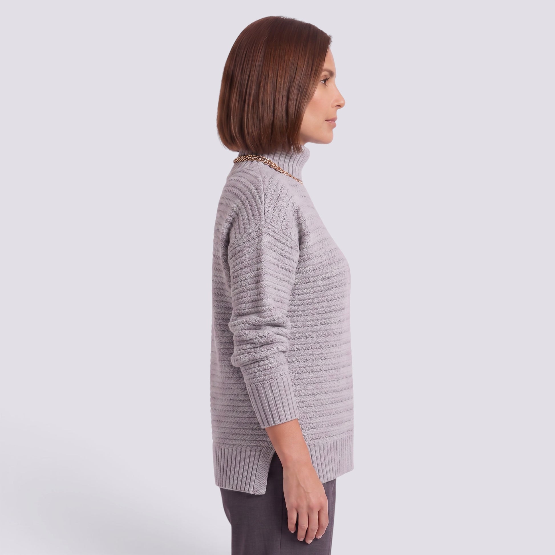 Jersey Mujer de Punto Cuello Alto