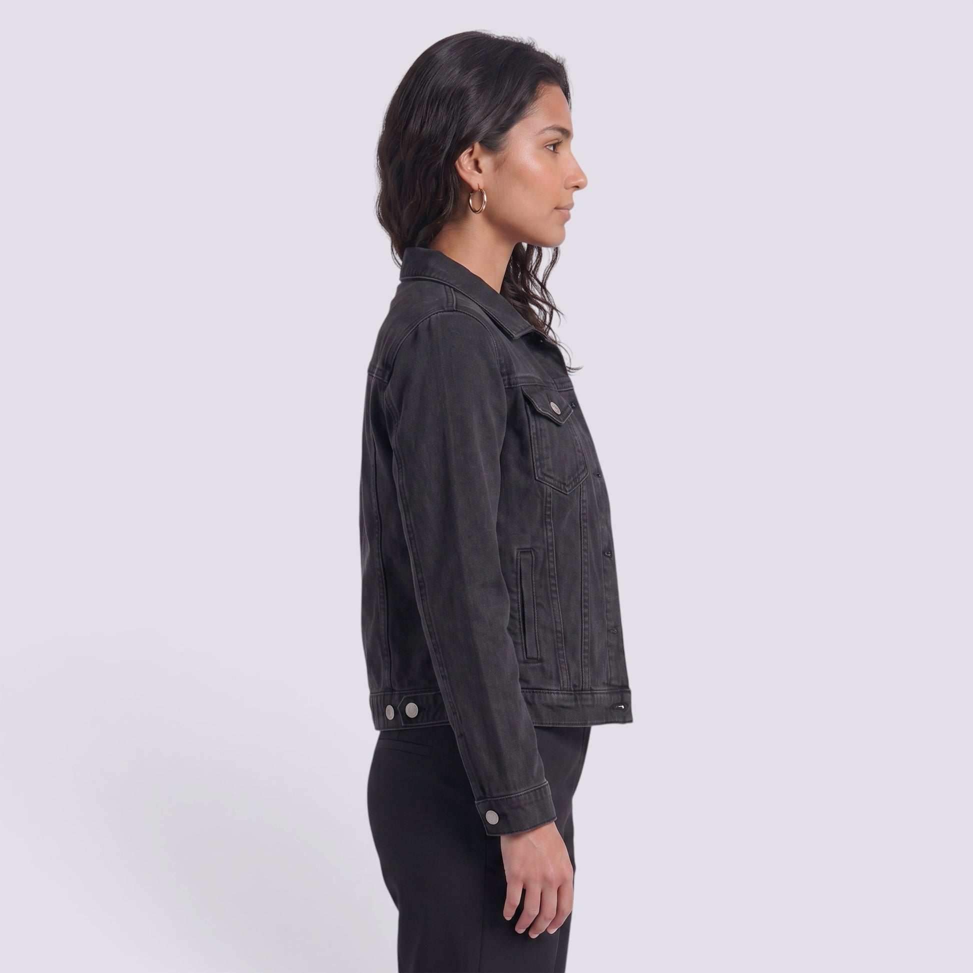 Chaqueta Vaquera Mujer Corte Entallado