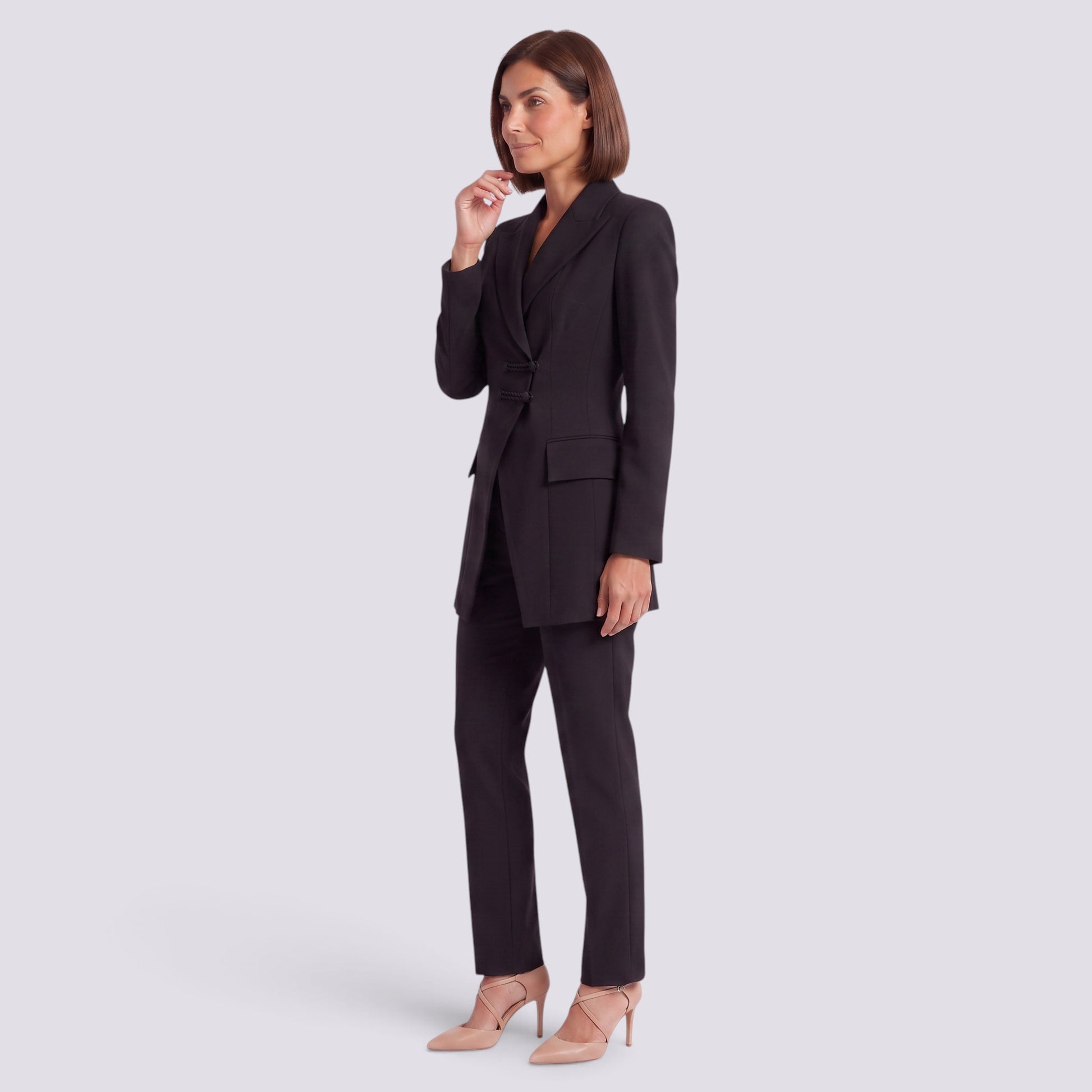 Conjunto Chaqueta Pantalón Mujer Bouclé