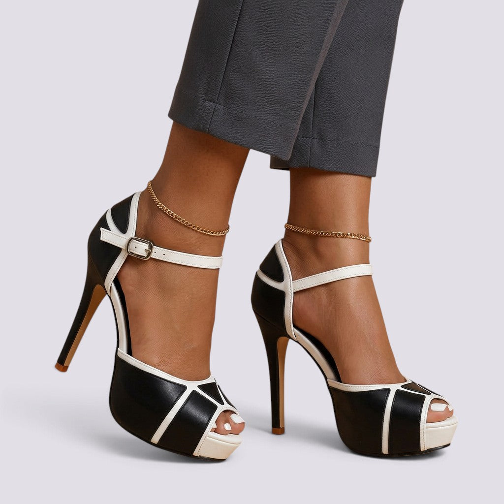 Zapatos Mujer de Tacón Punta Abierta