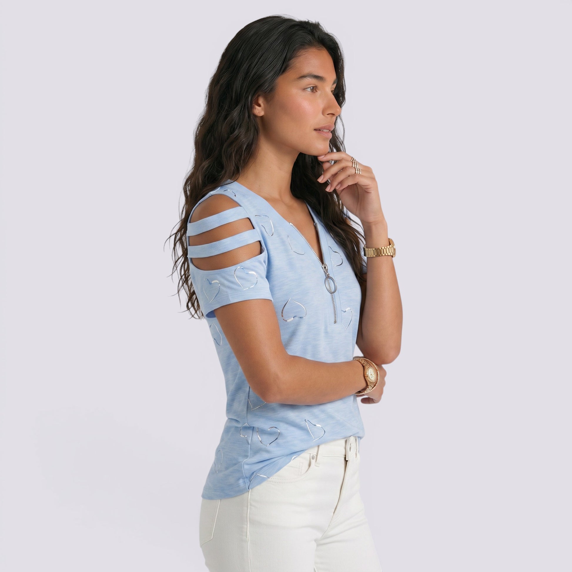 Camiseta Mujer Manga Corta Estampada