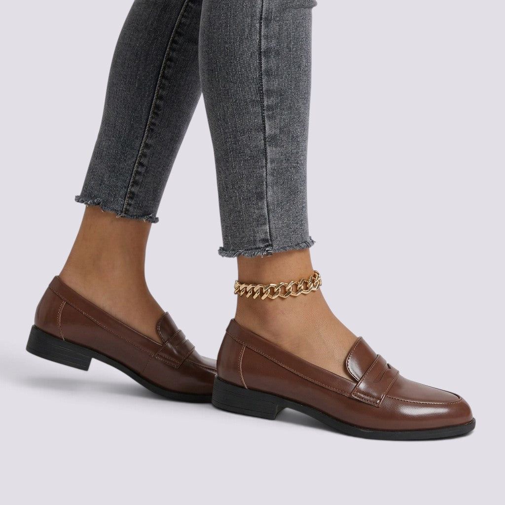 Mocasines Mujer Elegantes Punta Redonda