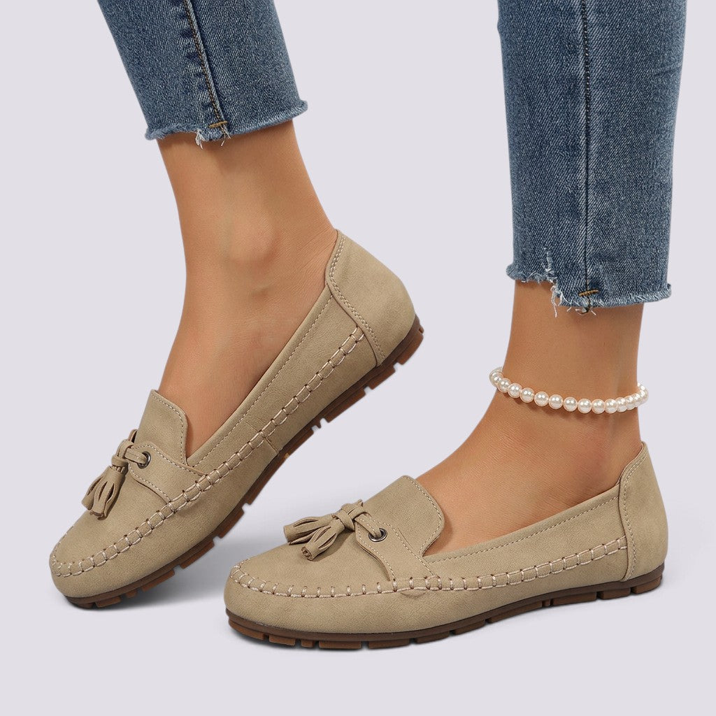 Mocasines Mujer Cómodos Punta Redonda