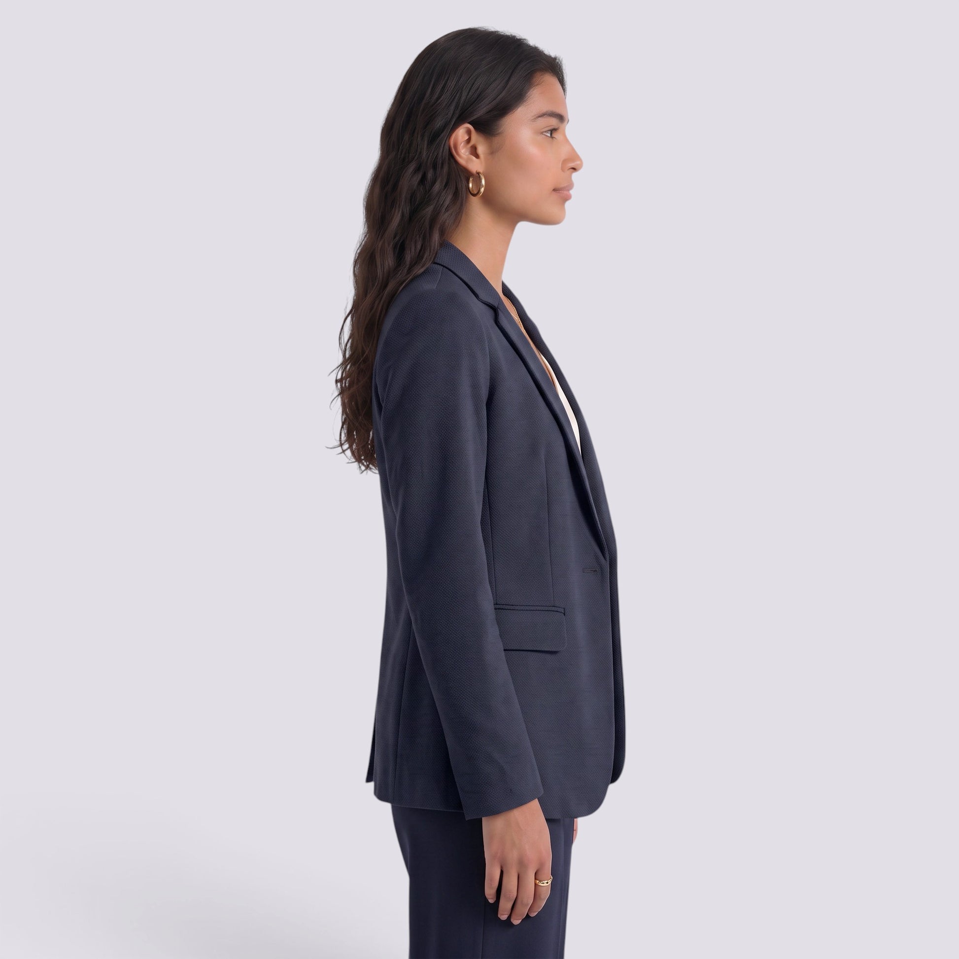 Blazer Mujer Entallado Corte Clásico
