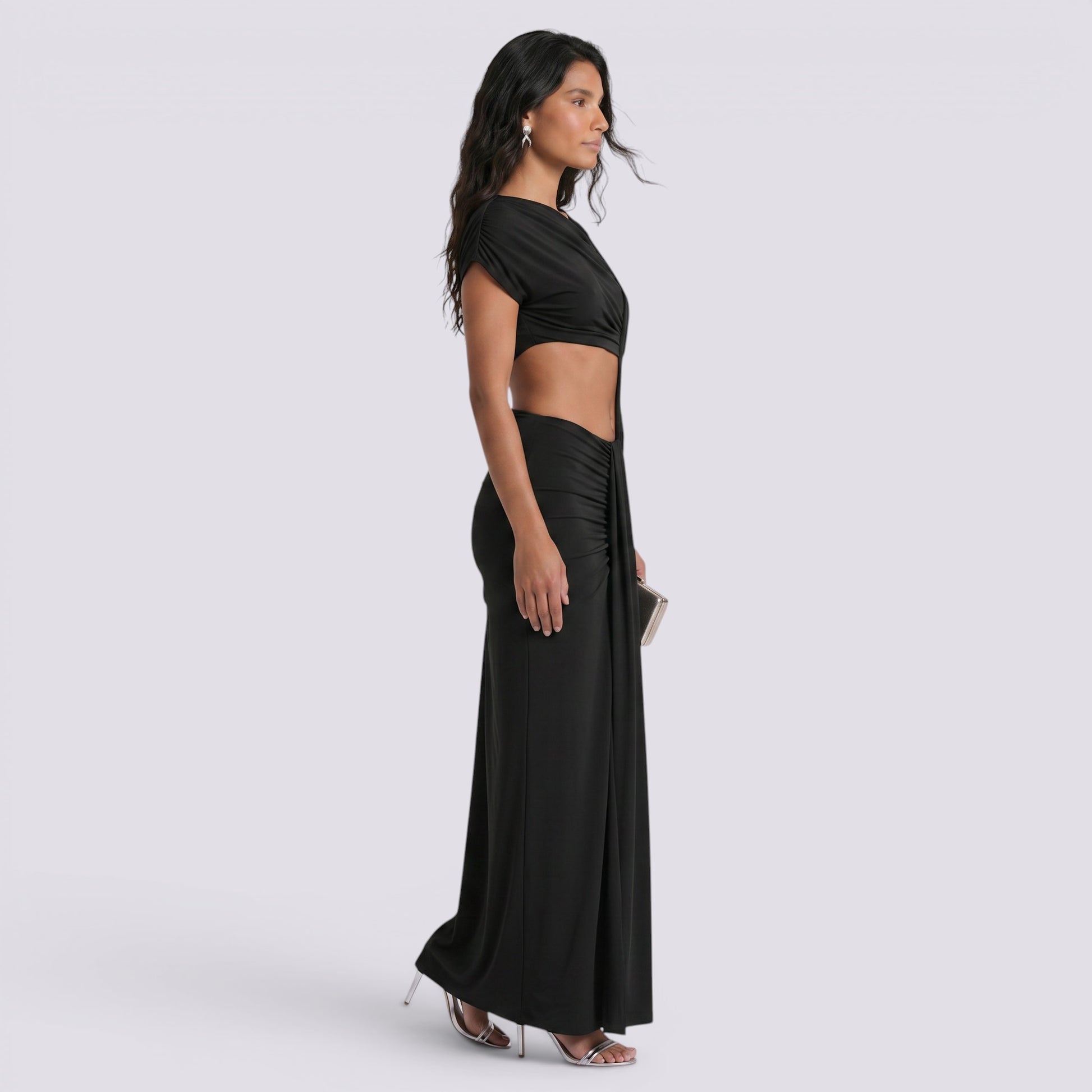 Vestido Largo Mujer Elegante Aberturas