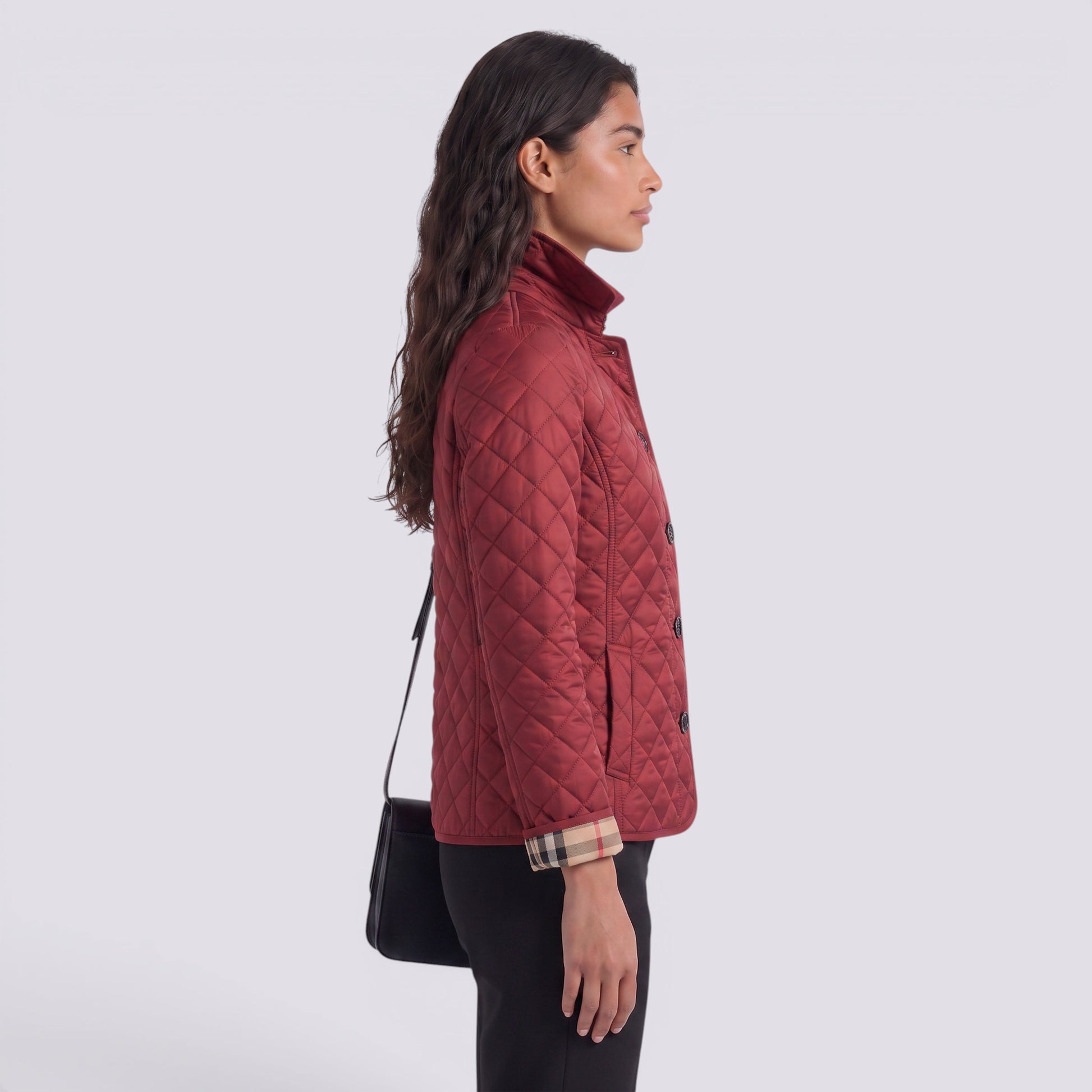 Chaqueta Acolchada Mujer Elegante con Solapa