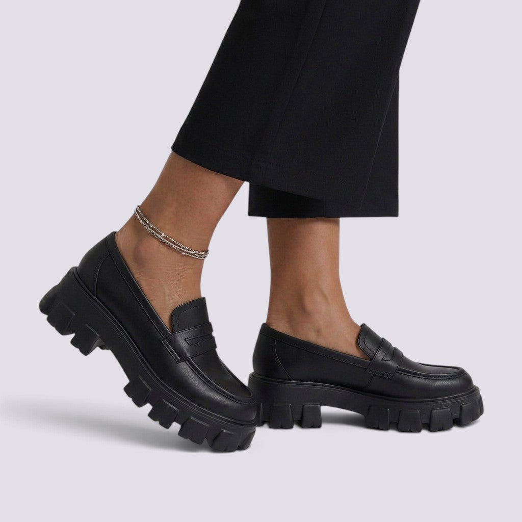 Mocasines Mujer con Plataforma Gruesa Anchos
