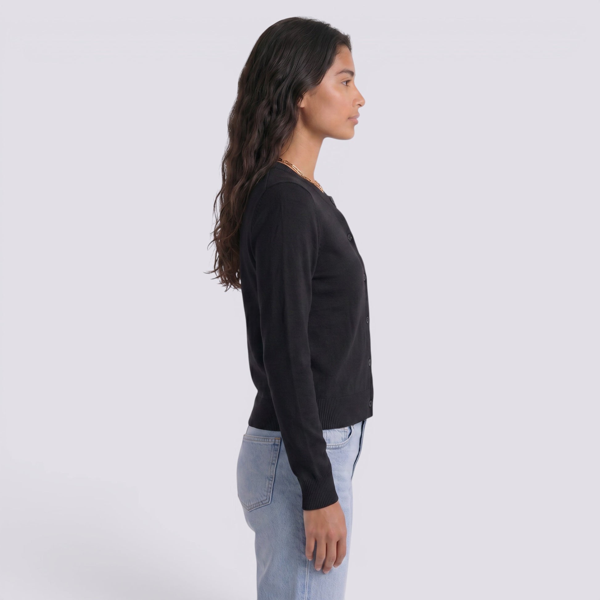 Cárdigan Mujer de Punto con Botones