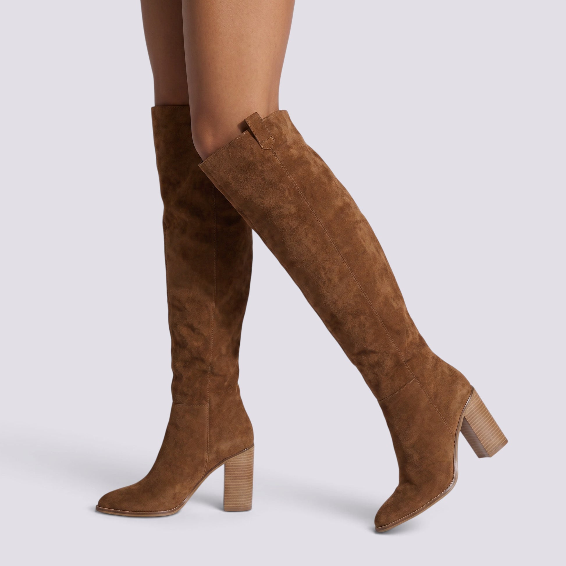 Botas Altas Mujer Punta Fina Ante