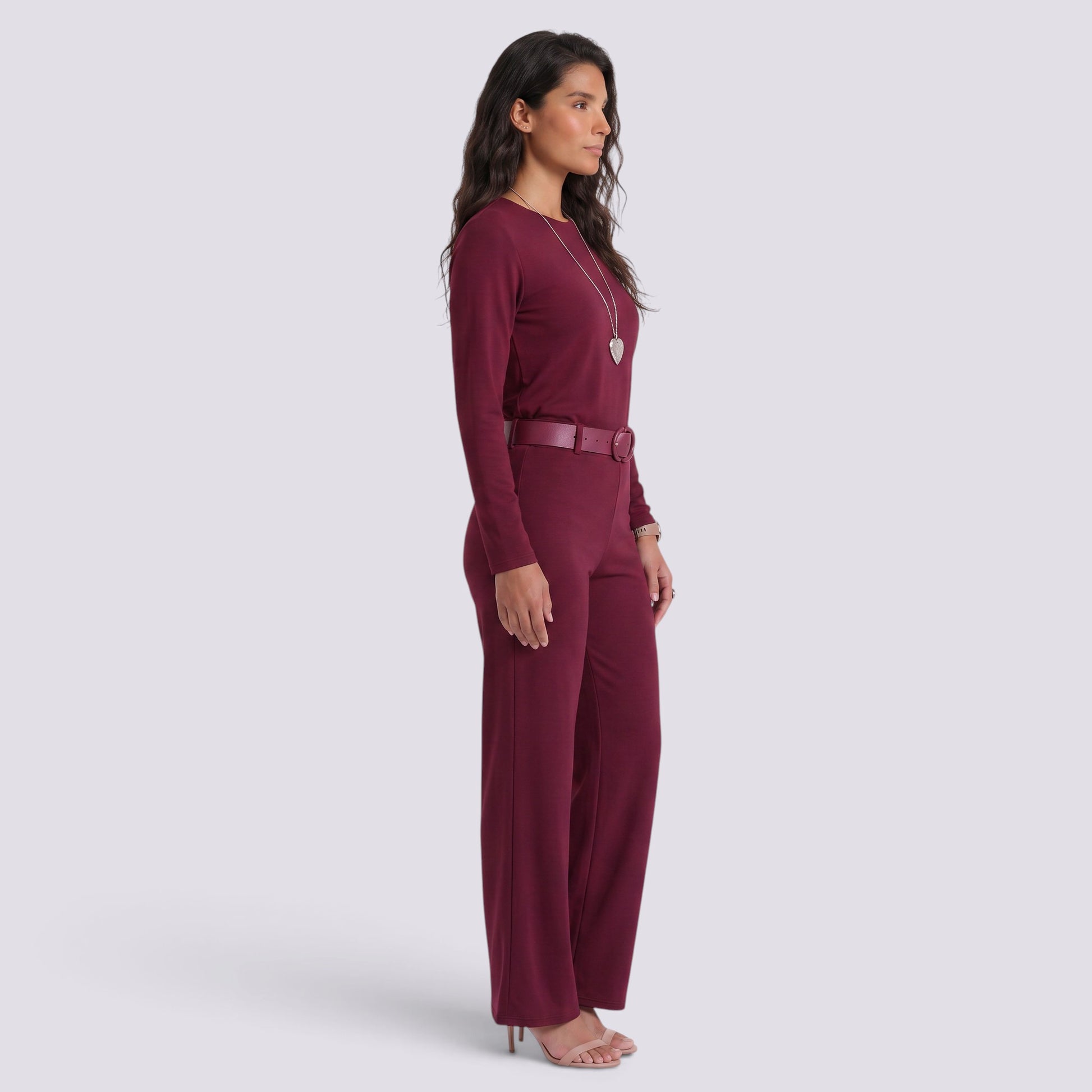Conjunto Mujer Top Pantalón con Cinturón