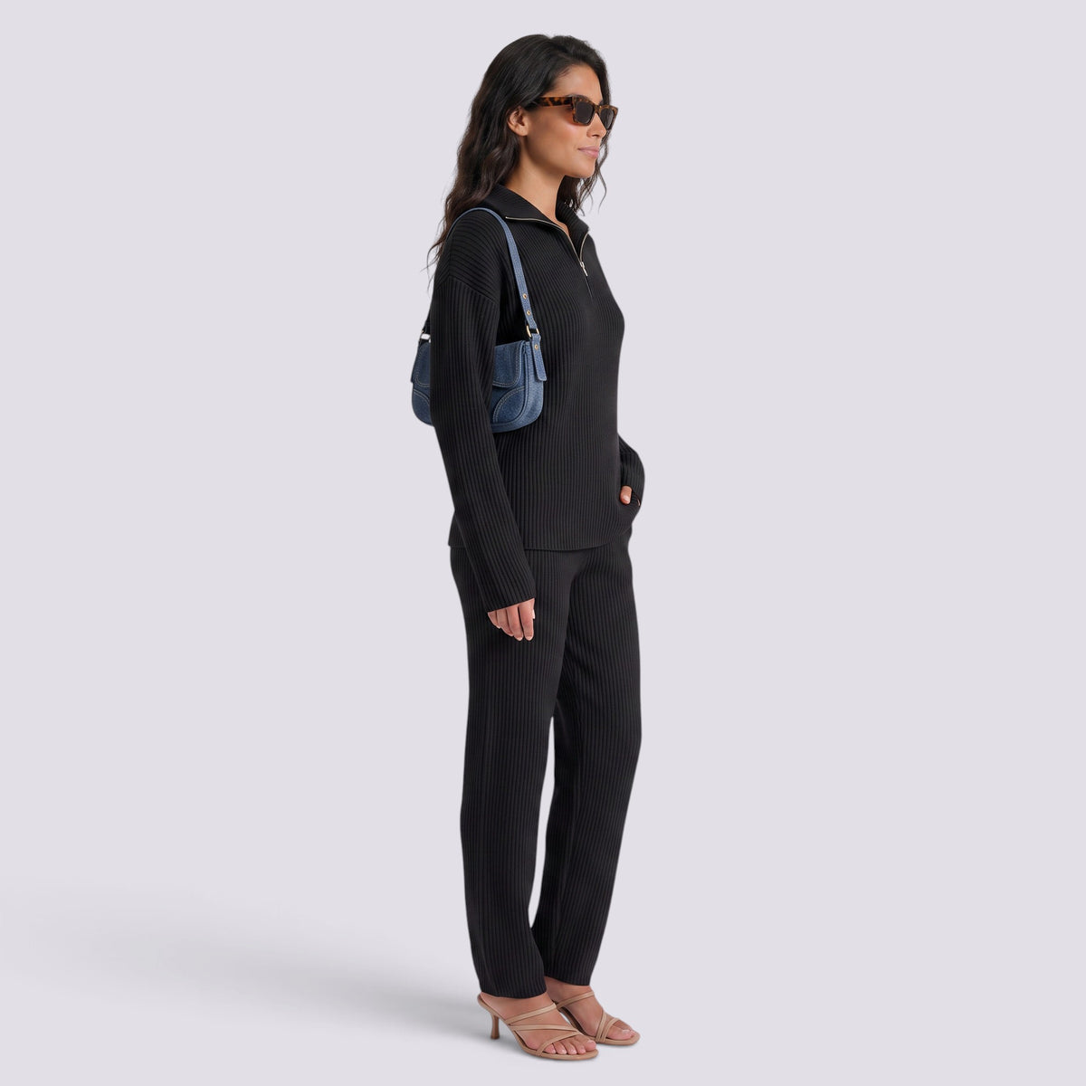 Conjunto de Punto Mujer con Cremallera