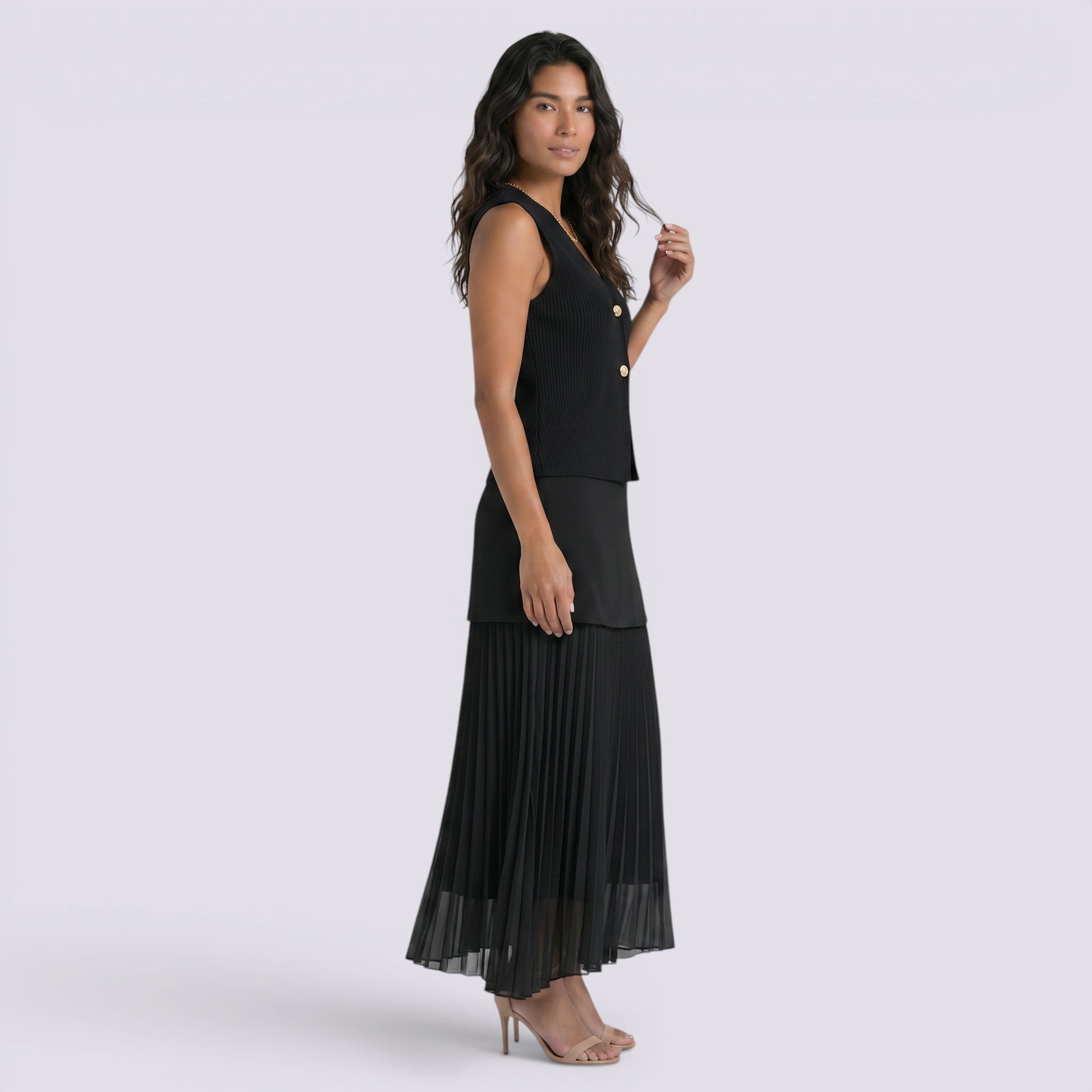 Conjunto Top y Falda Mujer Elegante