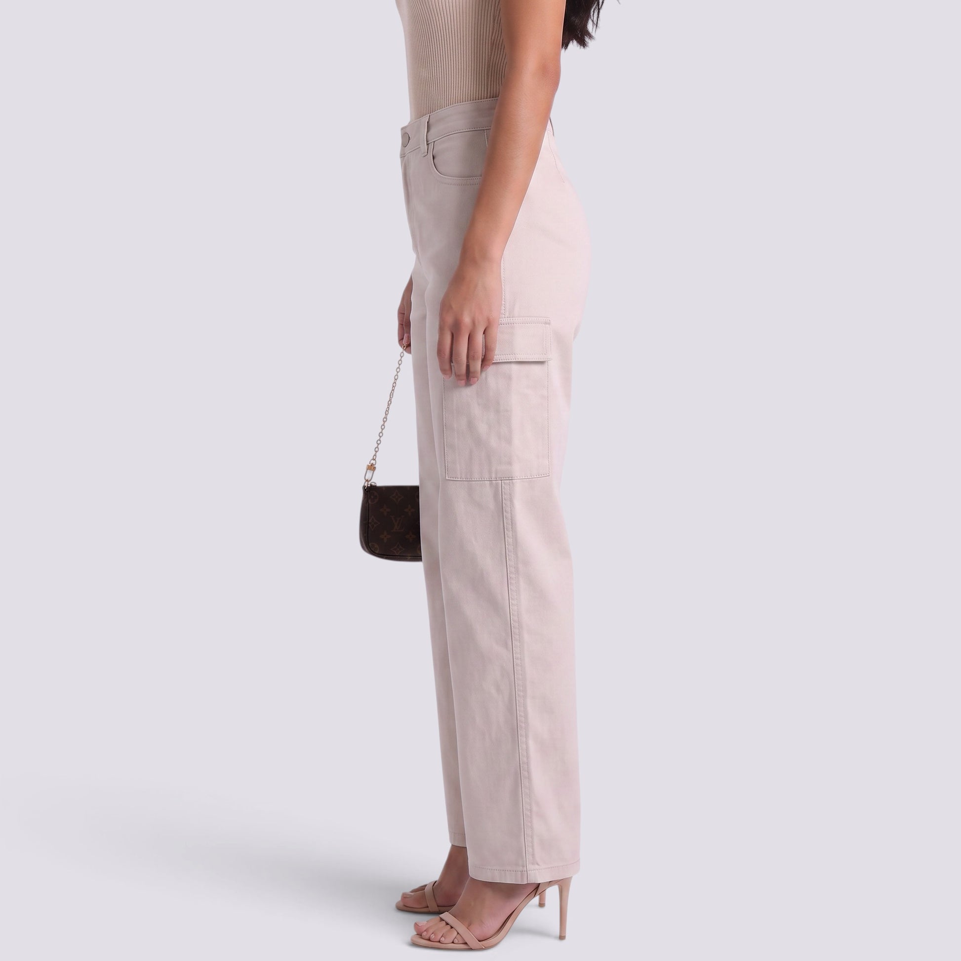 Pantalón Vaquero Mujer Recto Tiro Alto