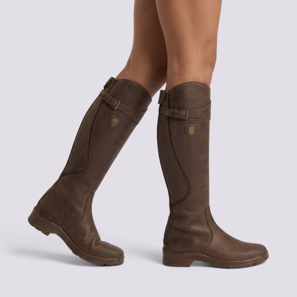 Botas Mujer Caña Media Tacón Grueso