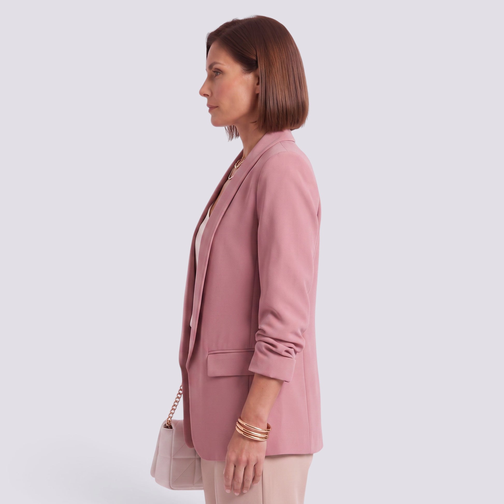 Blazer Mujer Entallado Elegante Corte Profesional