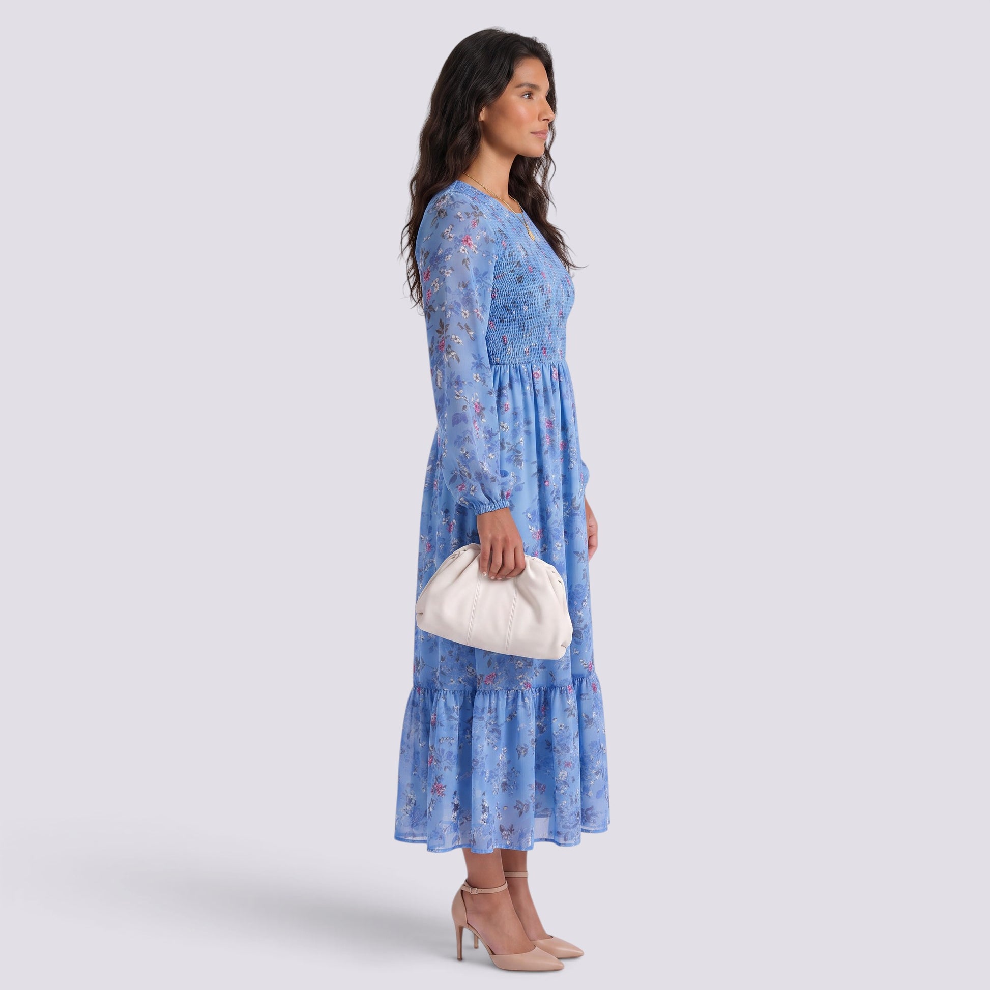 Vestido Casual Mujer Cuello Redondo