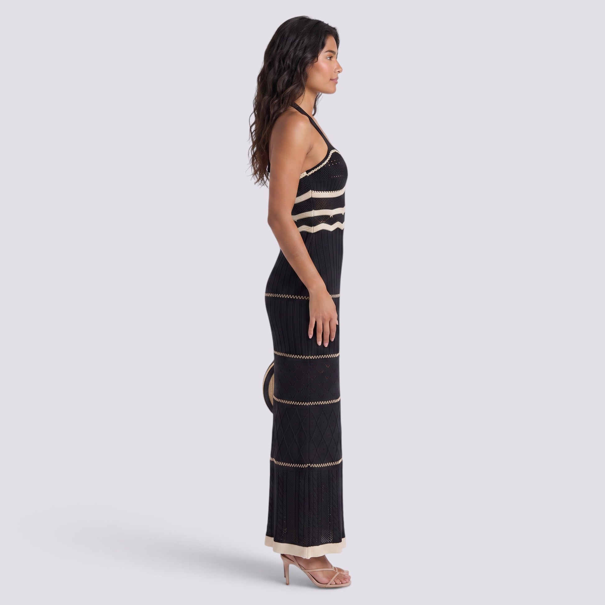 Vestido de Punto Mujer Tirantes Calado