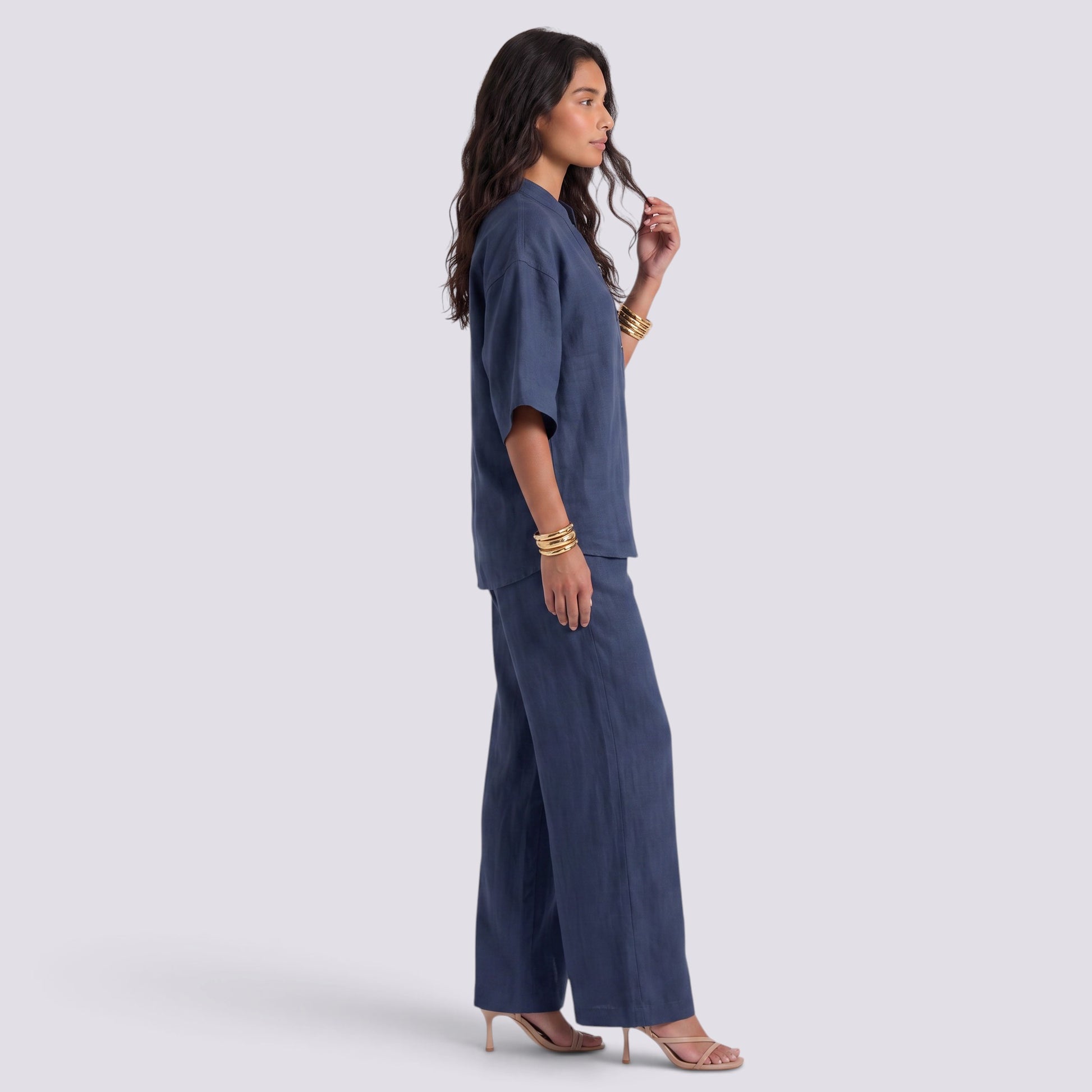 Conjunto Mujer Top y Pantalón Recto