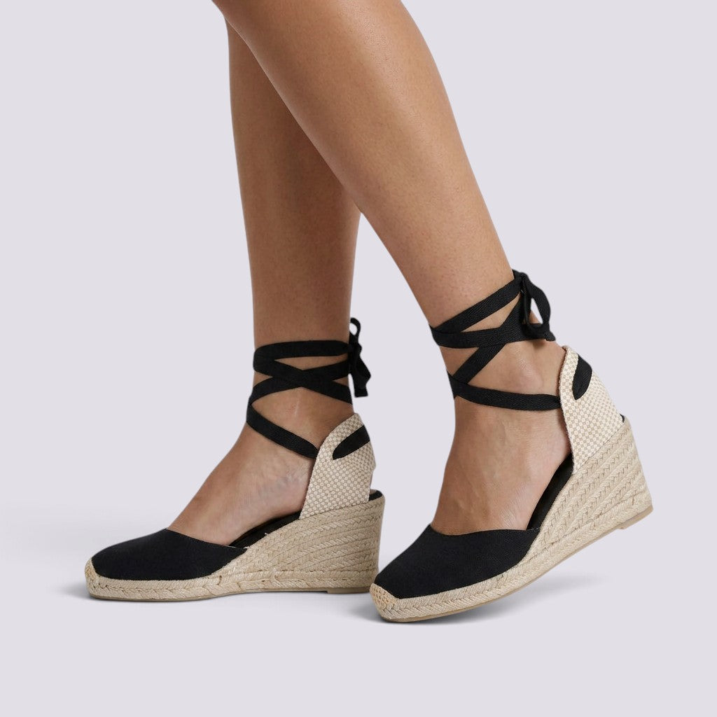 Sandalias Mujer con Cuña de Esparto