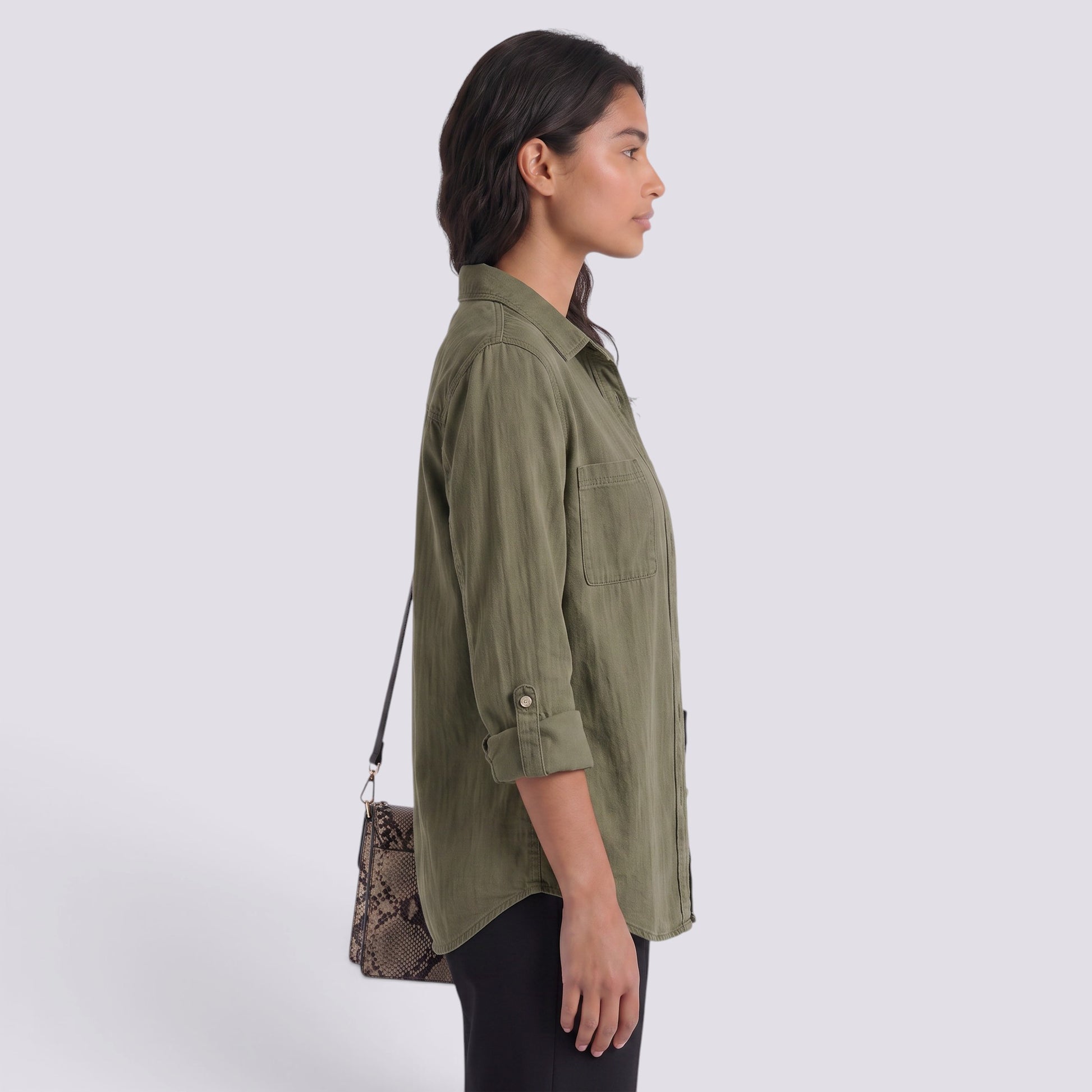 Chaqueta Mujer Vaquera Corte Holgado Doble Bolsillo