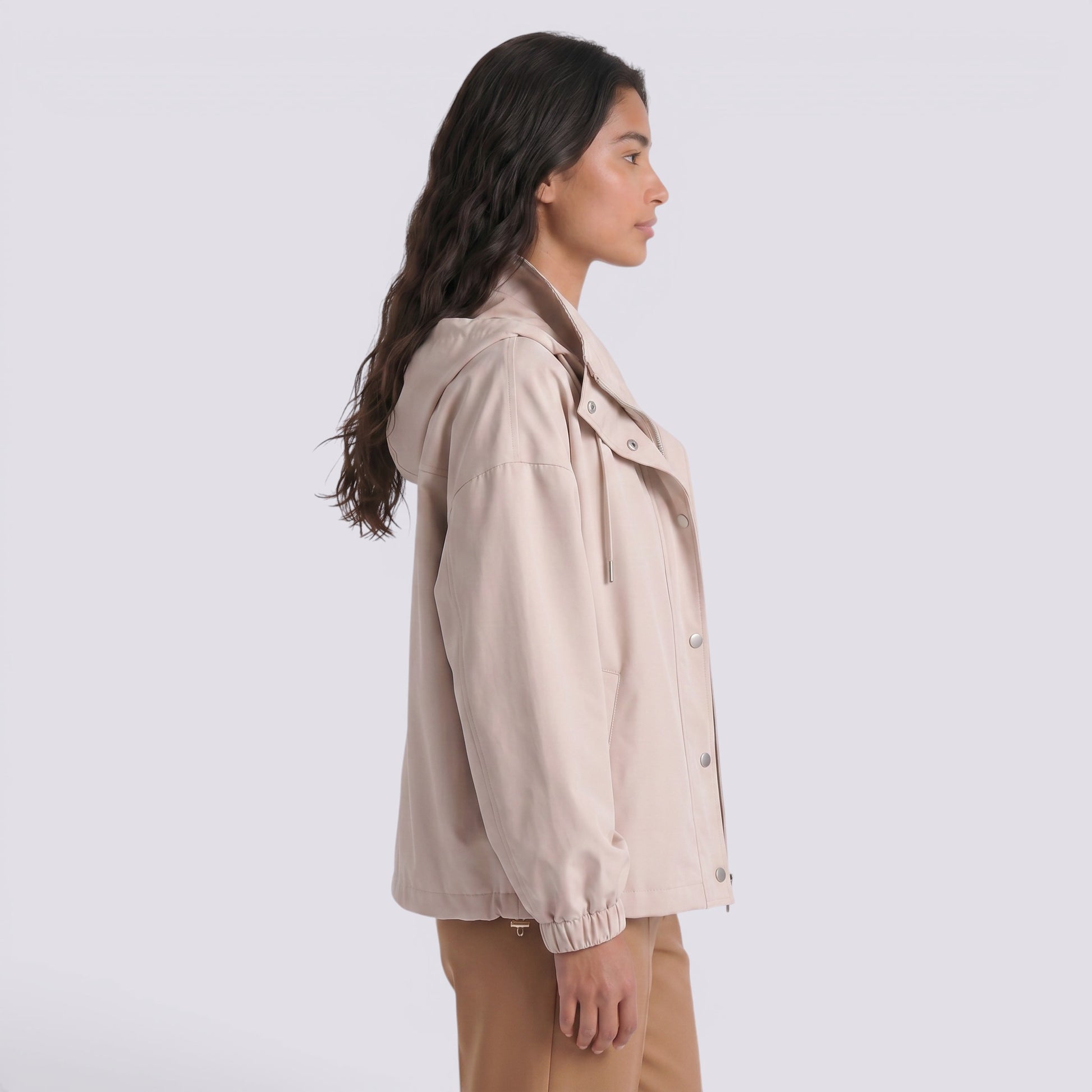 Chaqueta Abrigos Mujer Oversize con Capucha