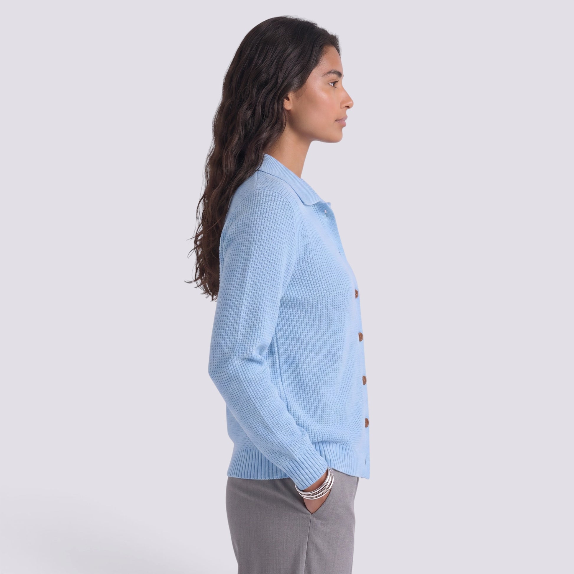 Cárdigan Mujer de Punto con Solapa