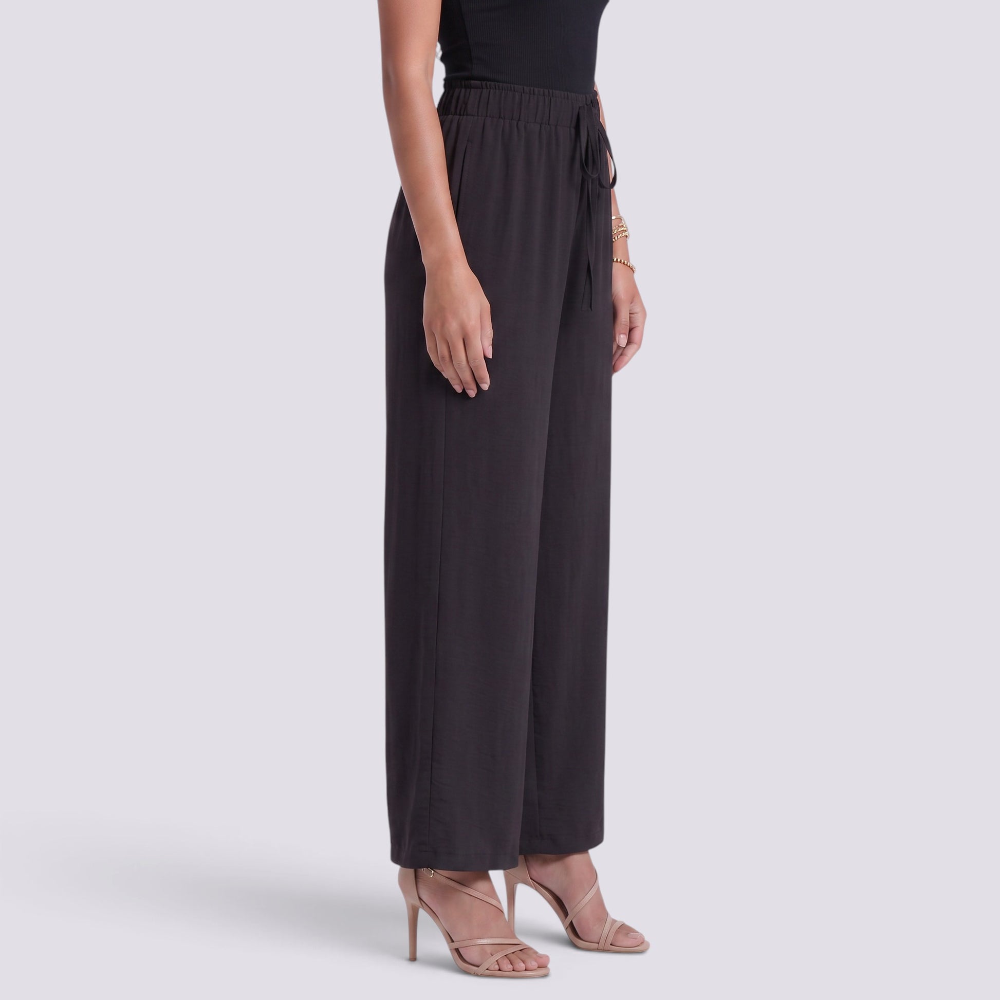 Pantalón Ancho Mujer Cintura Elástica