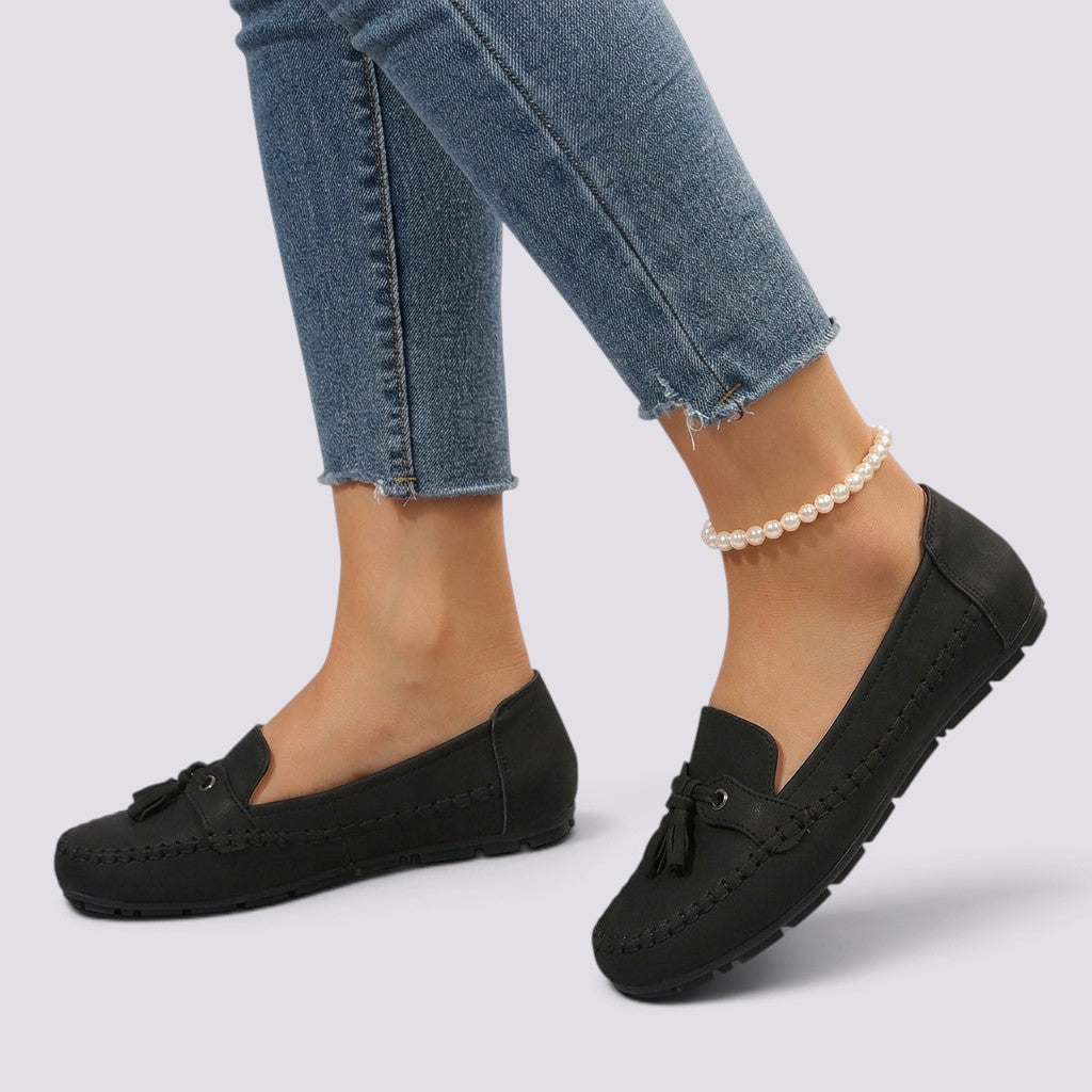 Mocasines Mujer Cómodos Punta Redonda