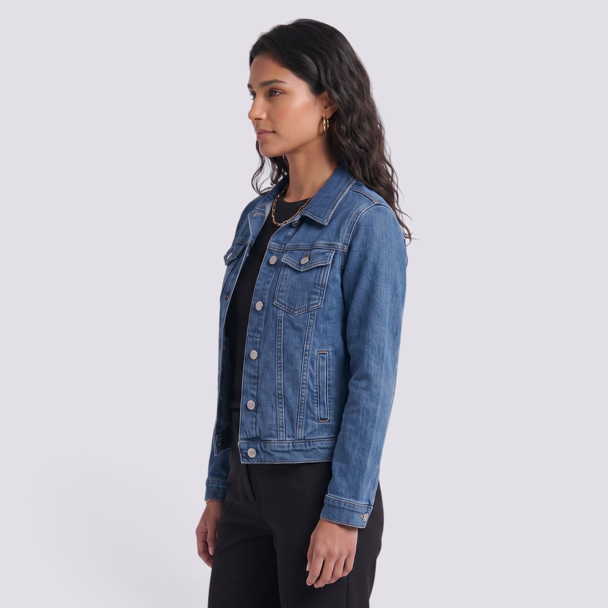 Chaqueta Vaquera Mujer Corte Entallado