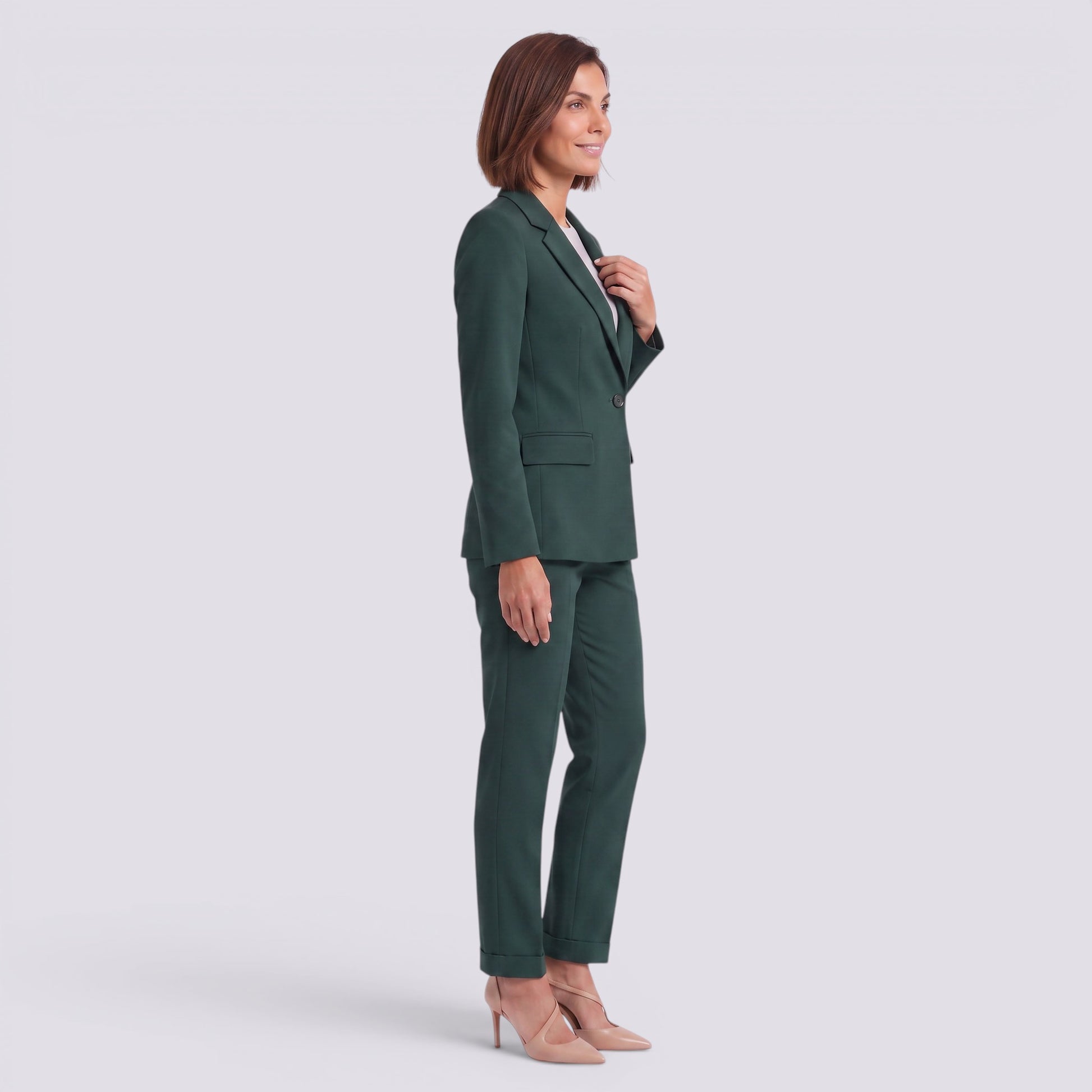 Traje de Chaqueta Mujer Elegante de Dos Piezas