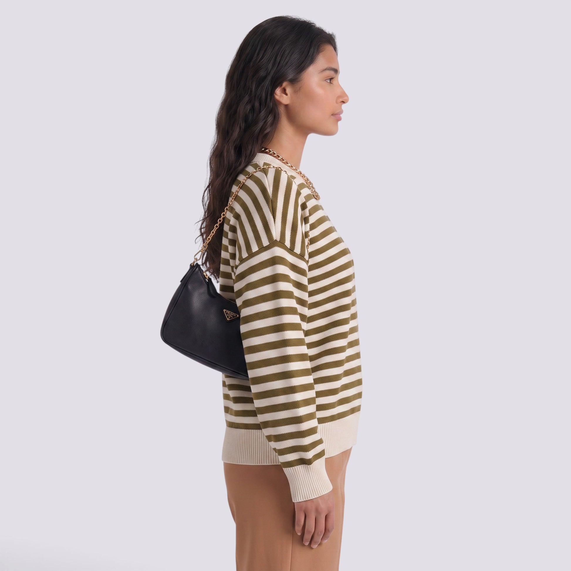 Jersey Mujer Punto Rayas Bicolor