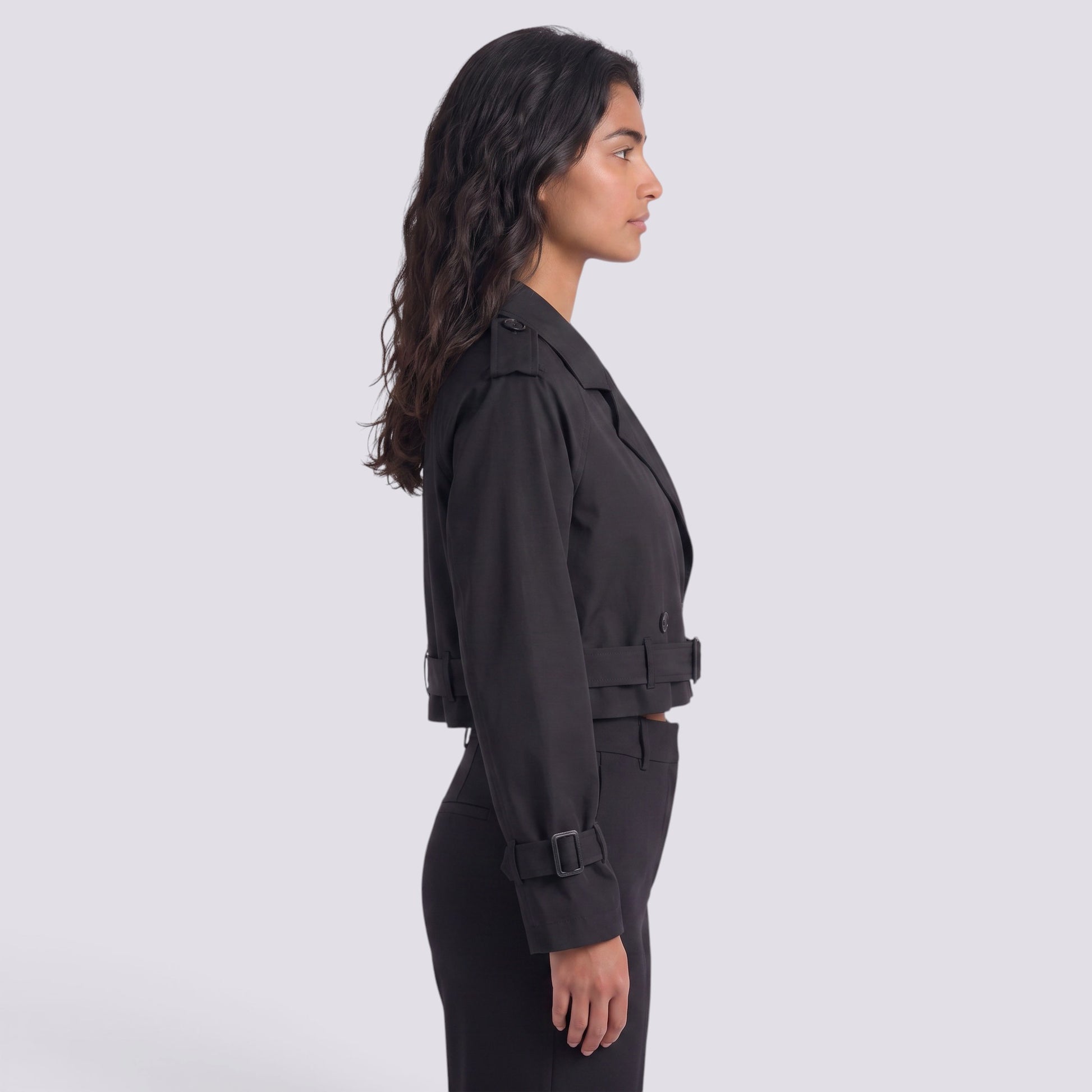 Chaqueta Mujer Corta Cortavientos Estilo