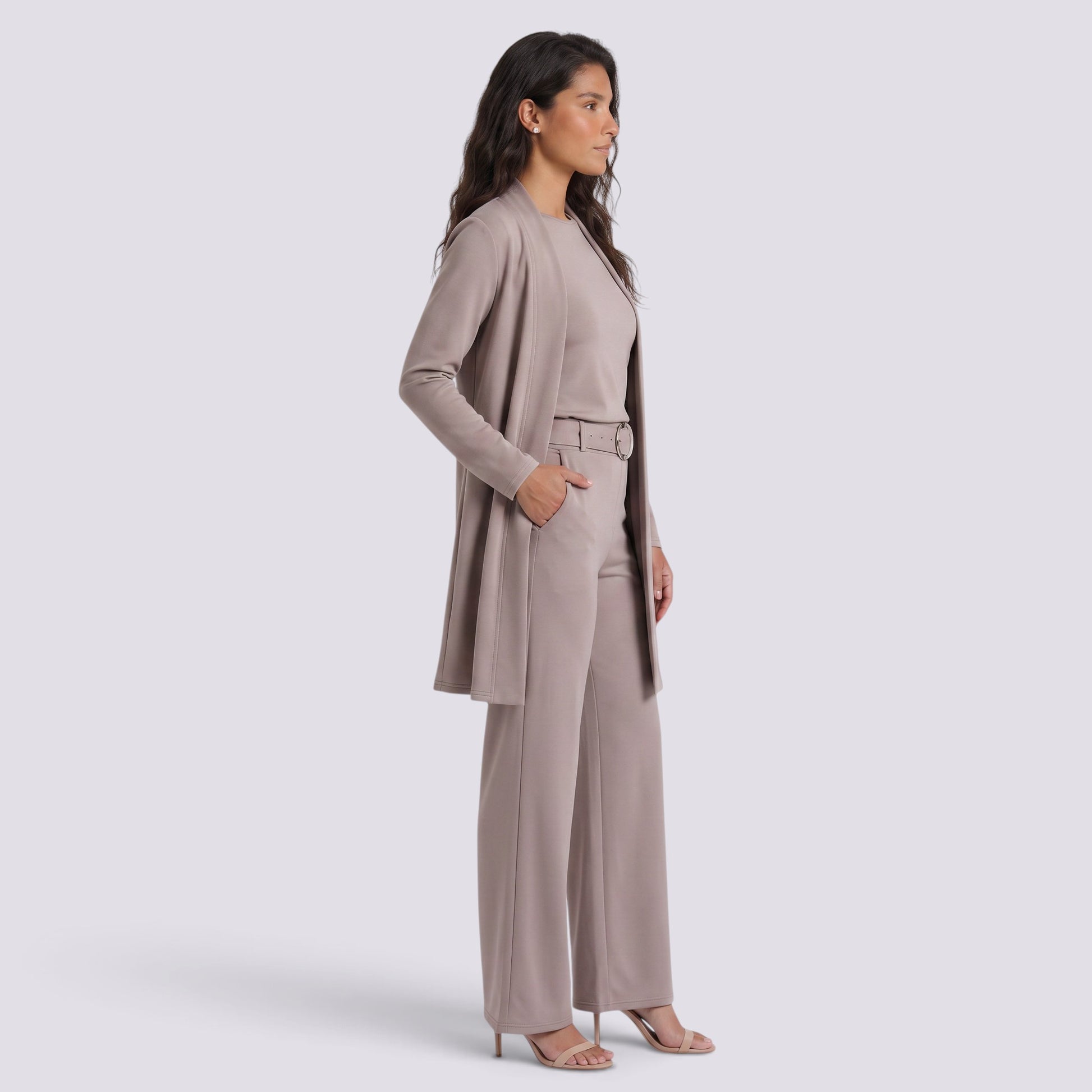 Conjunto Mujer Top Pantalón con Cinturón