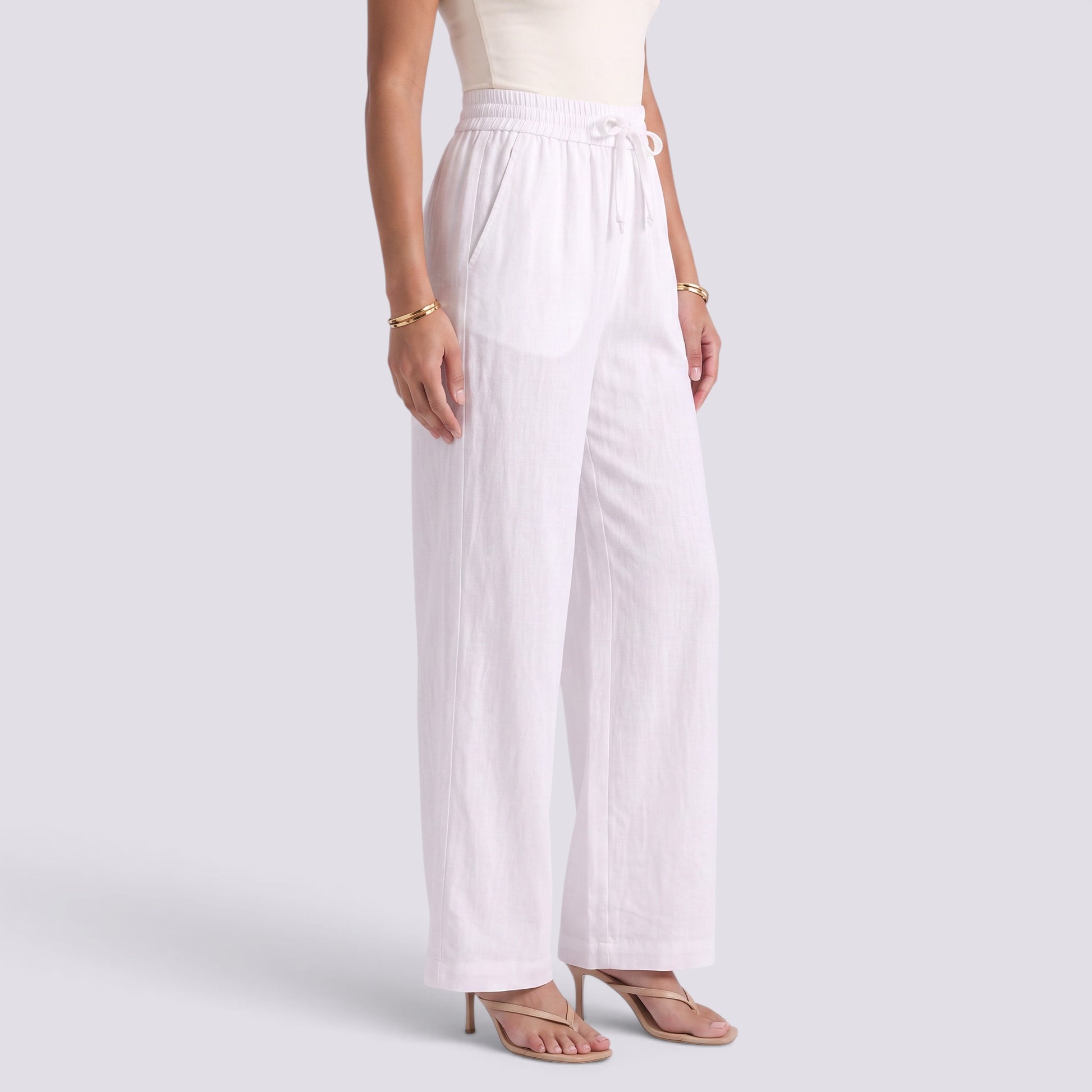 Pantalón Ancho Mujer Cintura Cordón