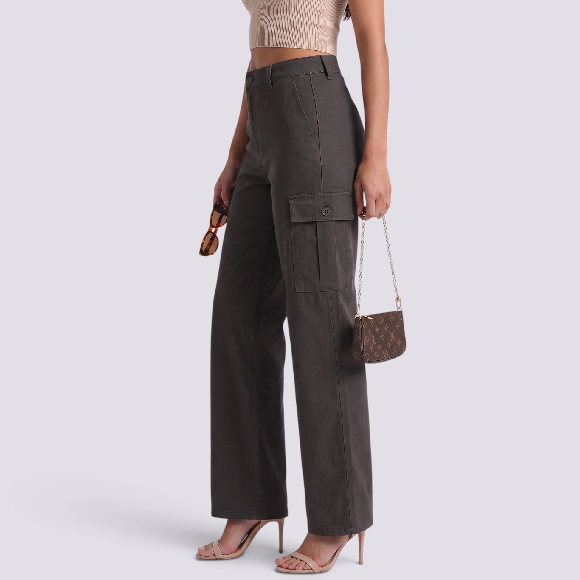 Pantalón Vaquero Mujer Recto Tiro Alto