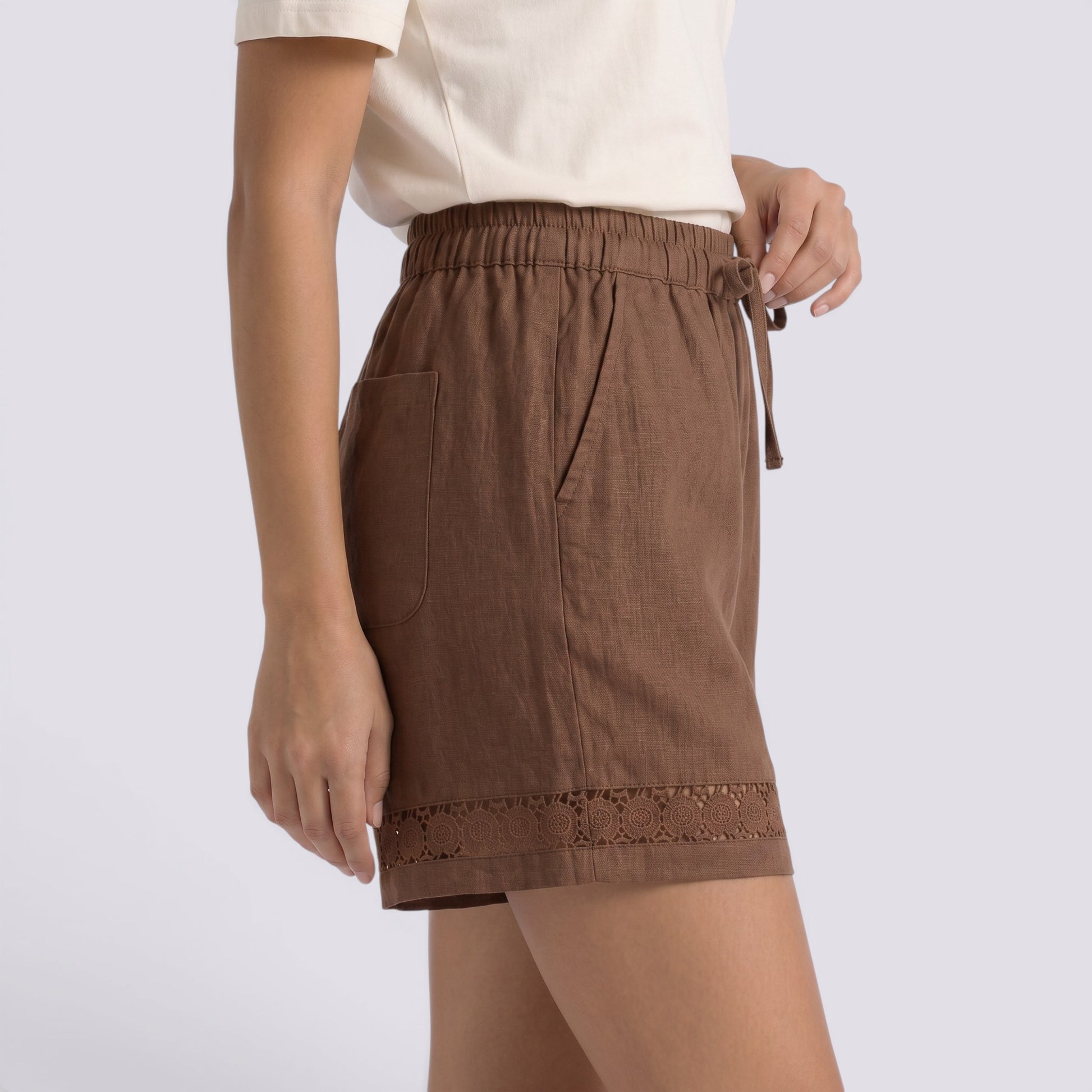 Pantalones Cortos Mujer Verano Lino