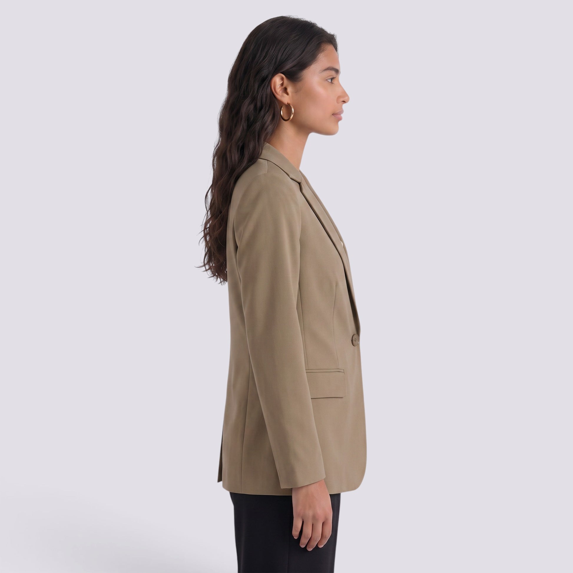 Blazer Mujer Entallado Corte Clásico