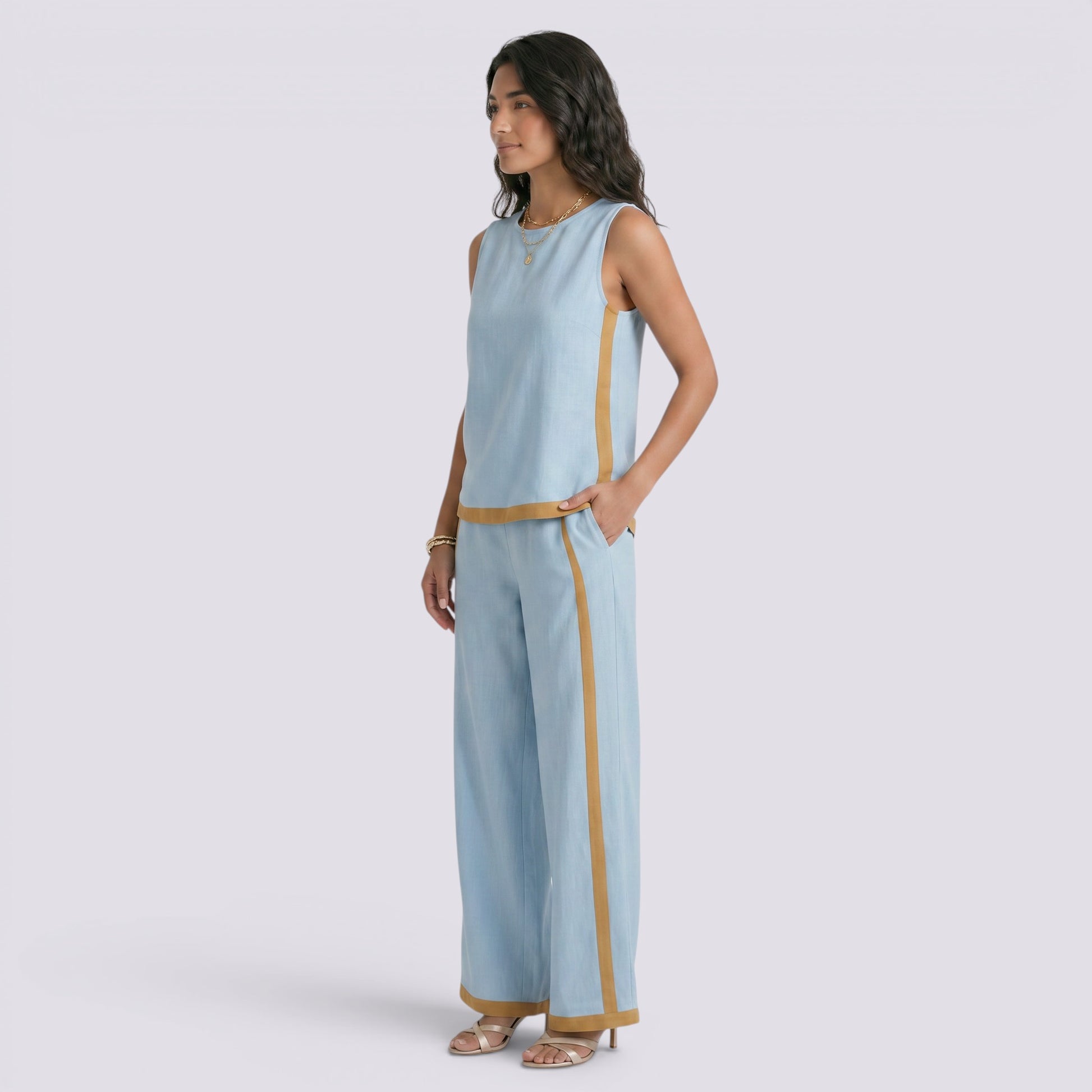 Conjunto Mujer Dos Piezas Elegante Verano