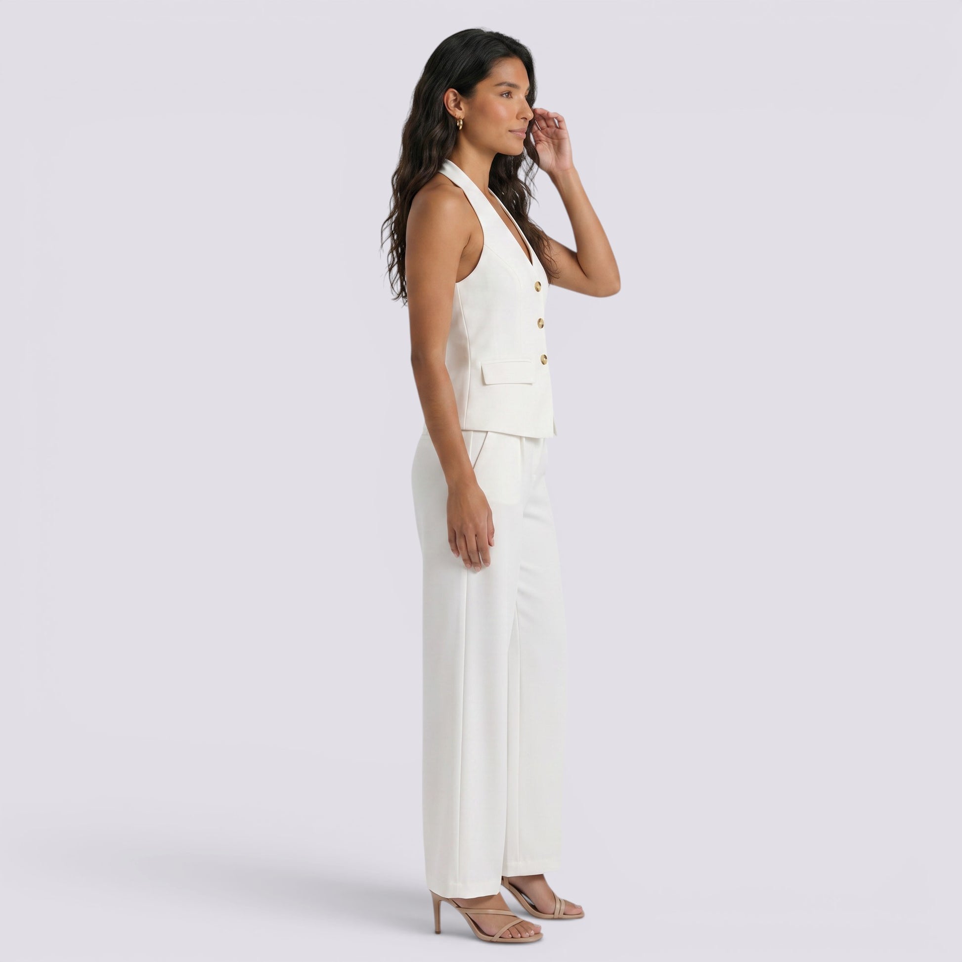 Conjunto Chaleco Pantalón Mujer Elegante