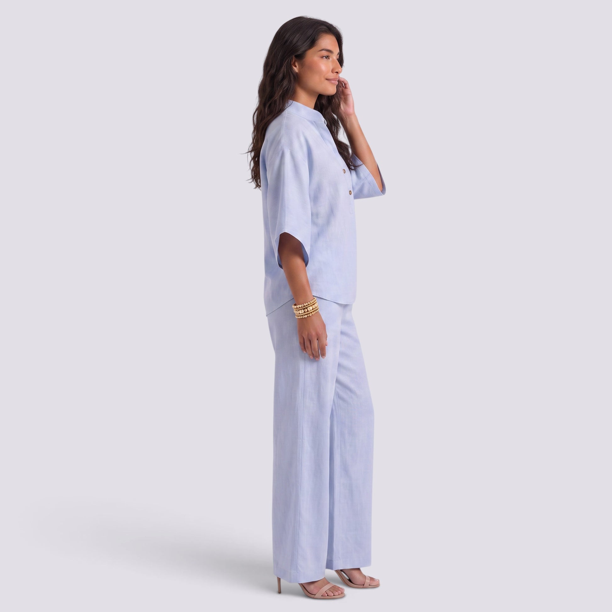 Conjunto Mujer Top y Pantalón Recto