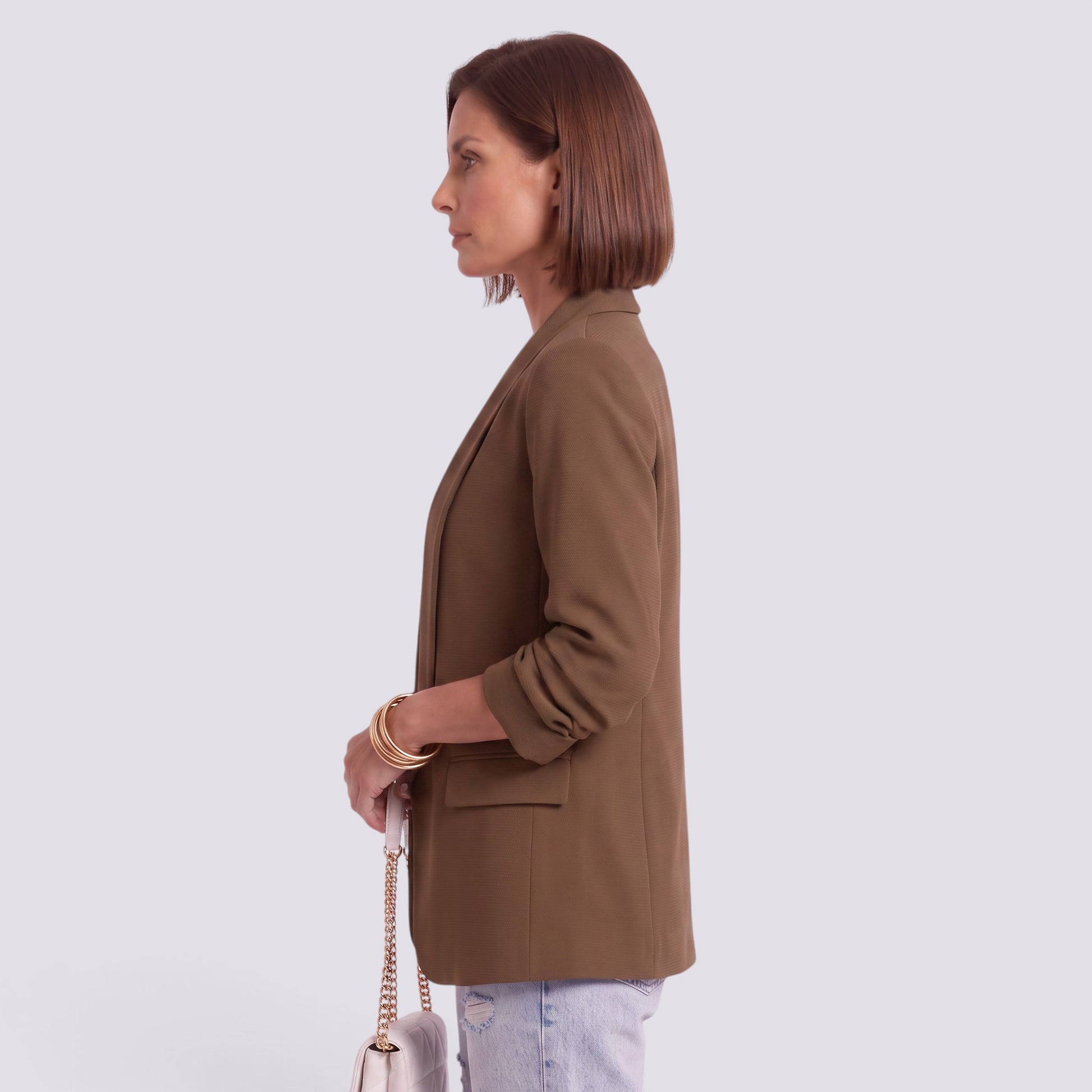 Blazer Mujer Entallado Elegante Corte Profesional