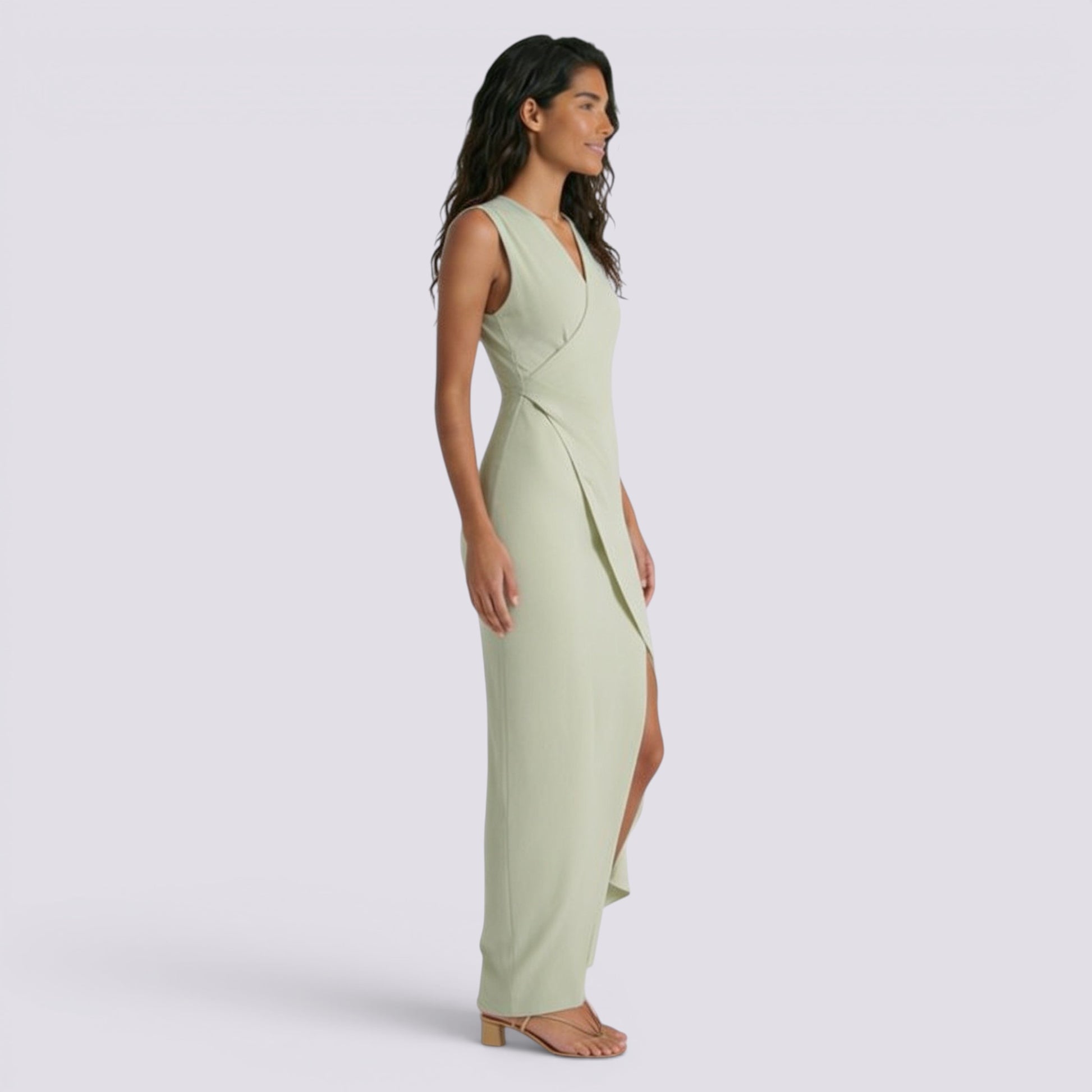 Vestido Largo Asimétrico Mujer