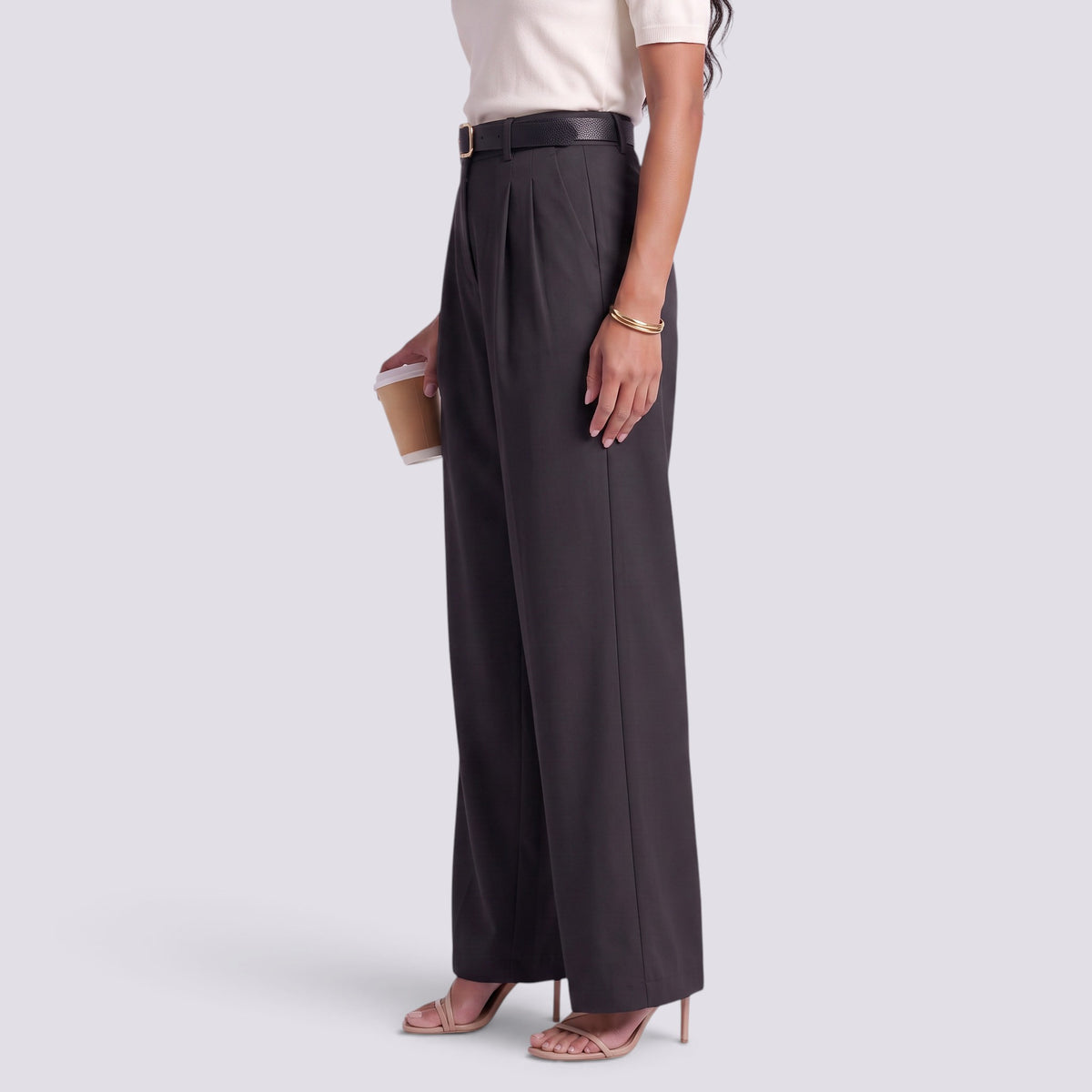 Pantalón Recto Mujer Cintura Alta