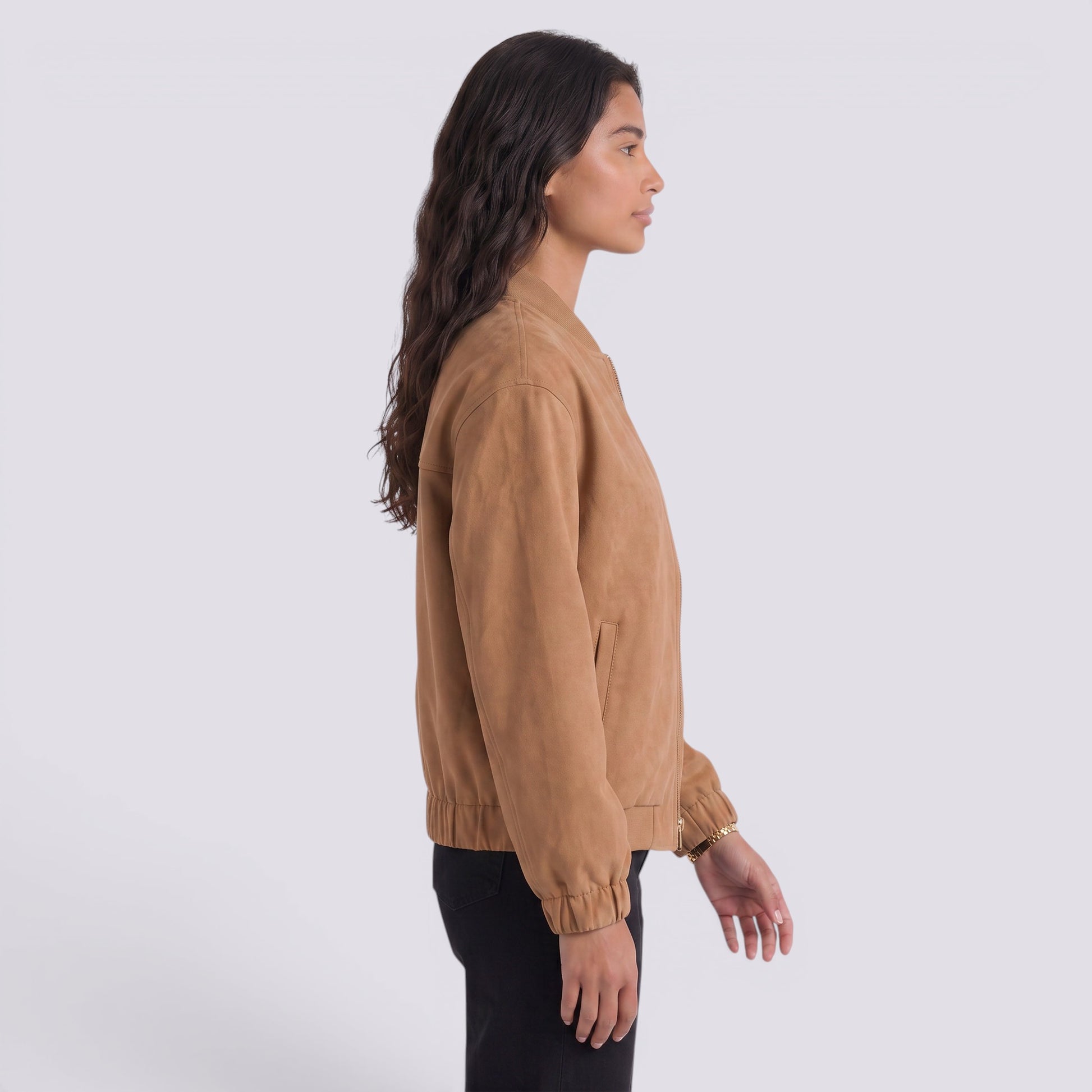 Chaqueta Mujer Oversize Efecto Piel
