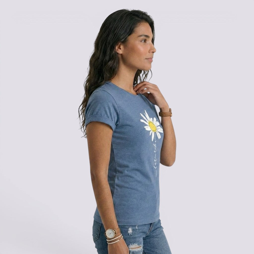 Camiseta Mujer Manga Corta Estampada
